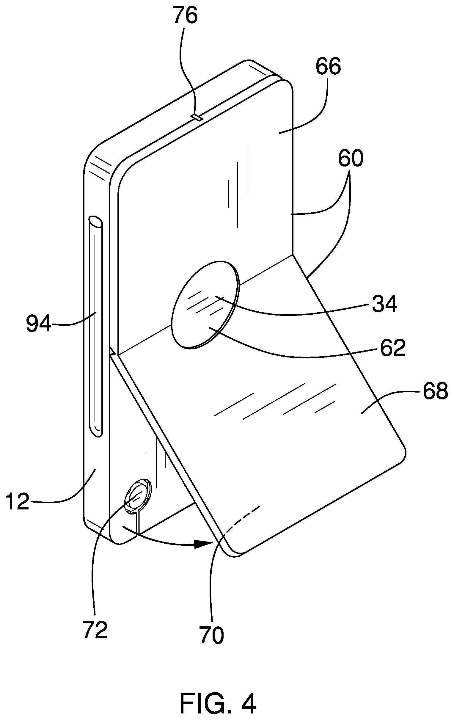 Patent US12348258 Figure 4 – Phone case assembly