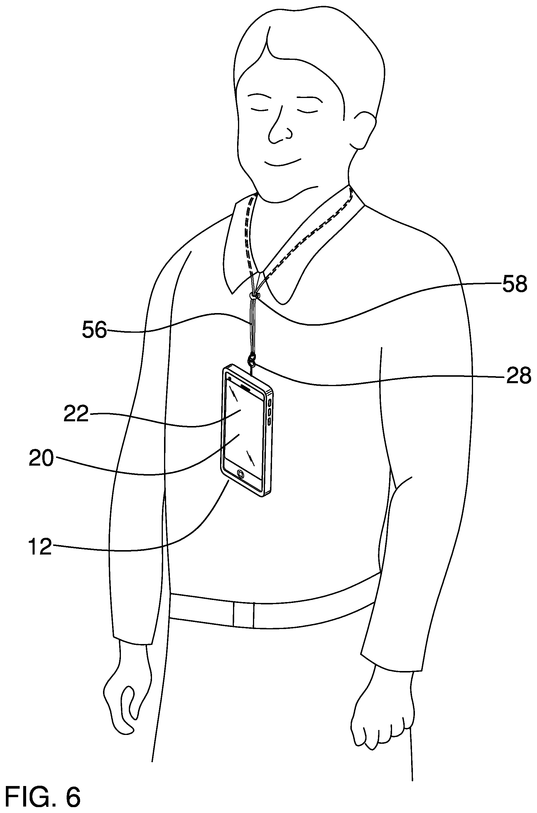 Patent US12348258 Figure 6 – Phone case assembly