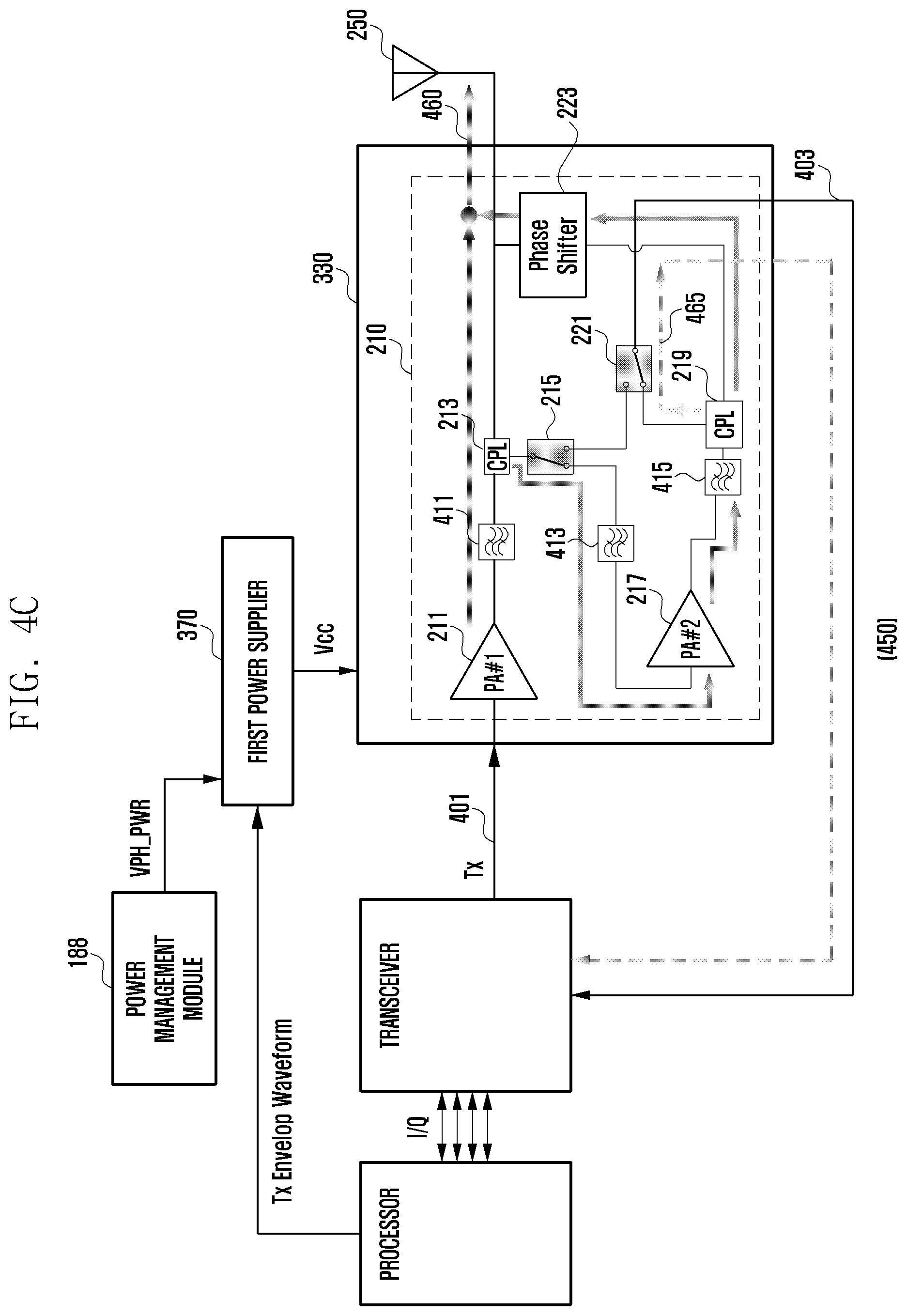 Patent US12348259 Figure 7 – Electronic device and method for controlling power supplied to transmit signal