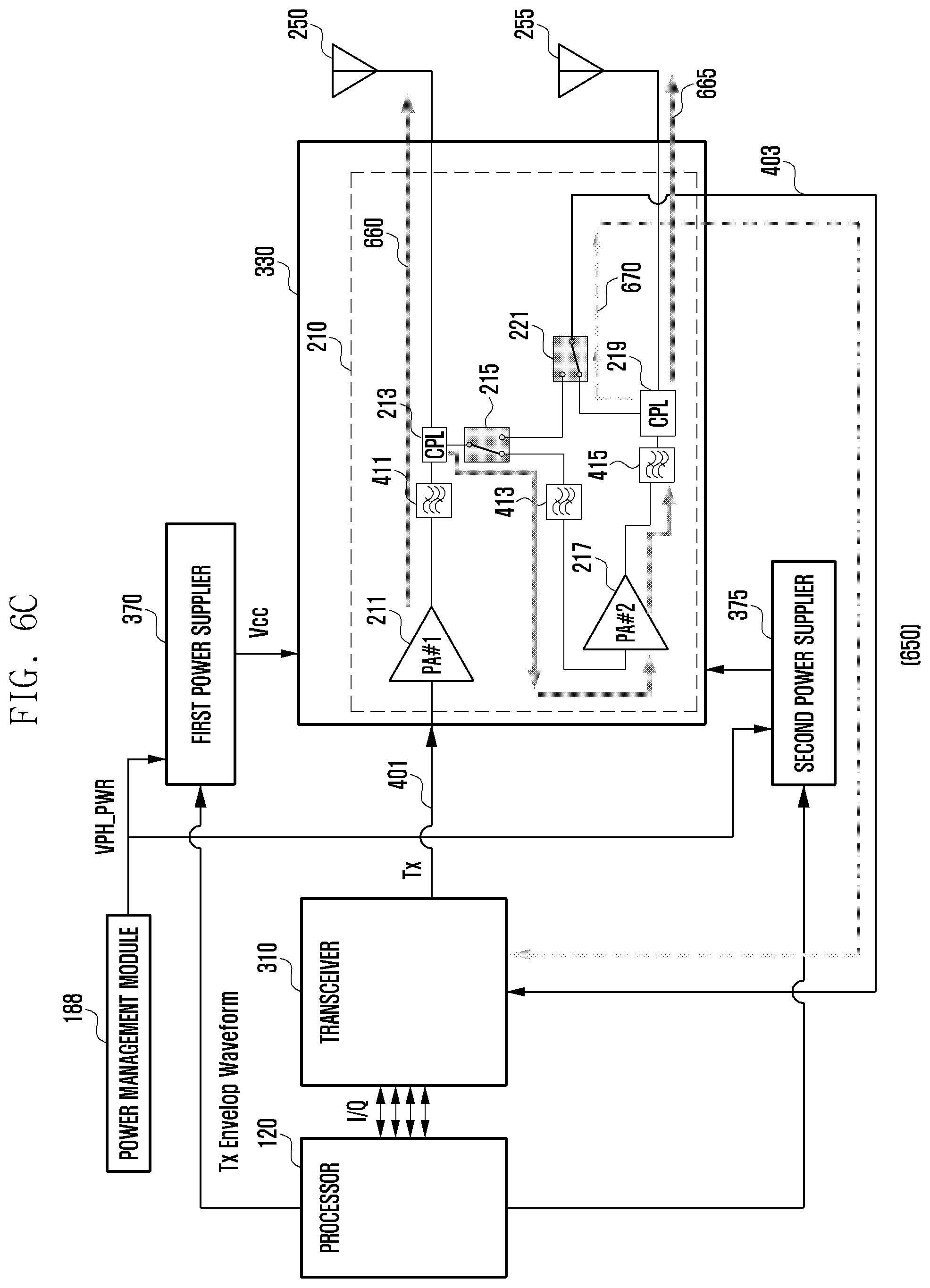 Patent US12348259 Figure 11 – Electronic device and method for controlling power supplied to transmit signal