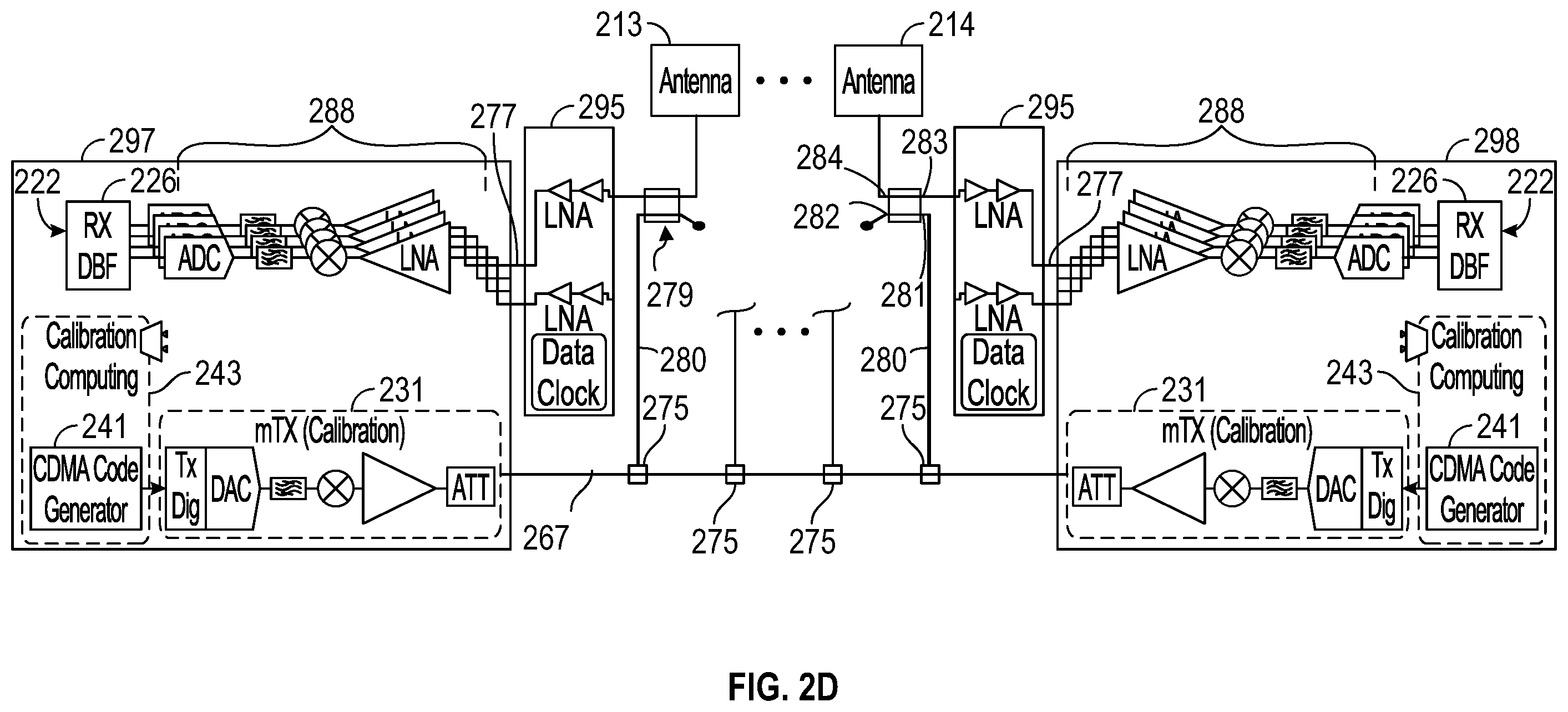 Patent US12348276 Figure 5 – Antenna apparatus and in-line calibration system for same