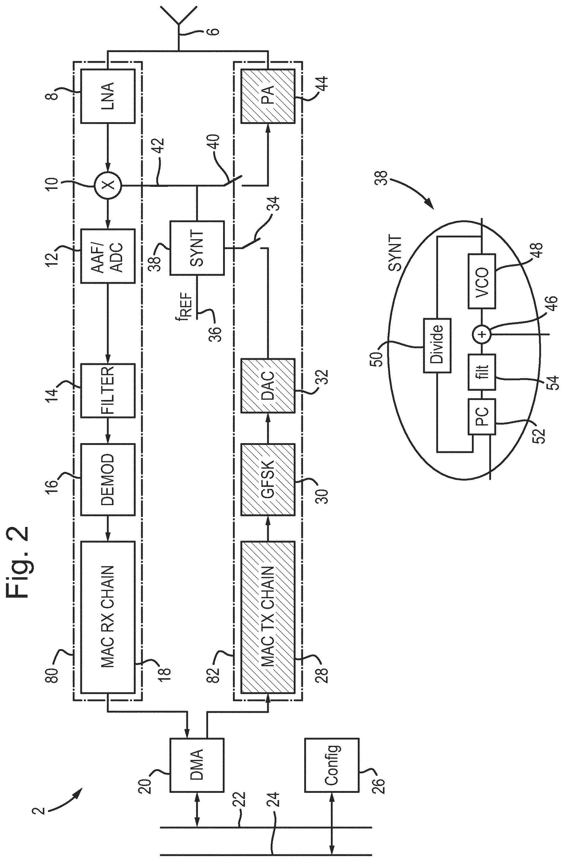 Patent US12348277 Figure 2 – Testing RF transmitters and receivers