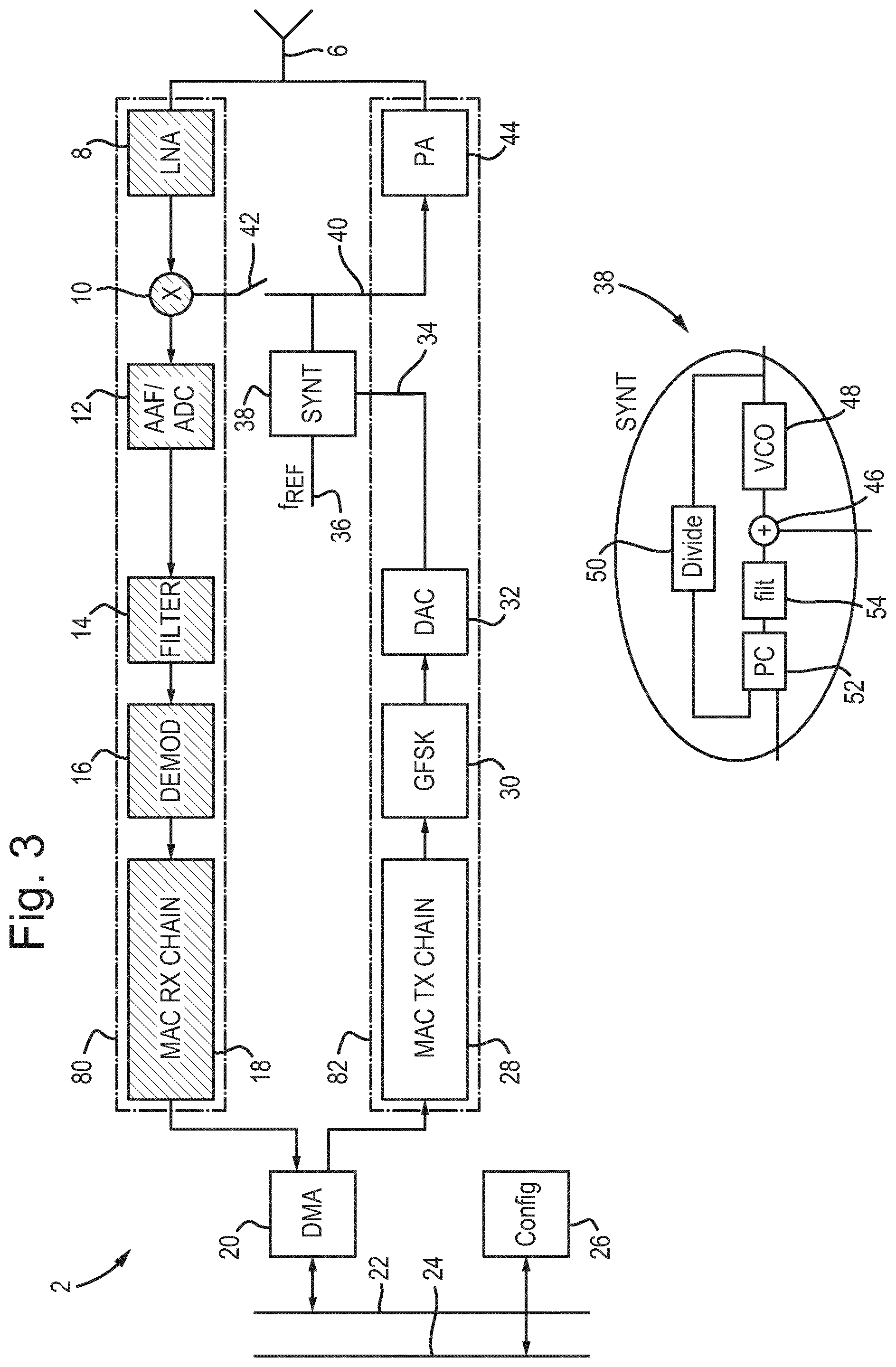 Patent US12348277 Figure 3 – Testing RF transmitters and receivers