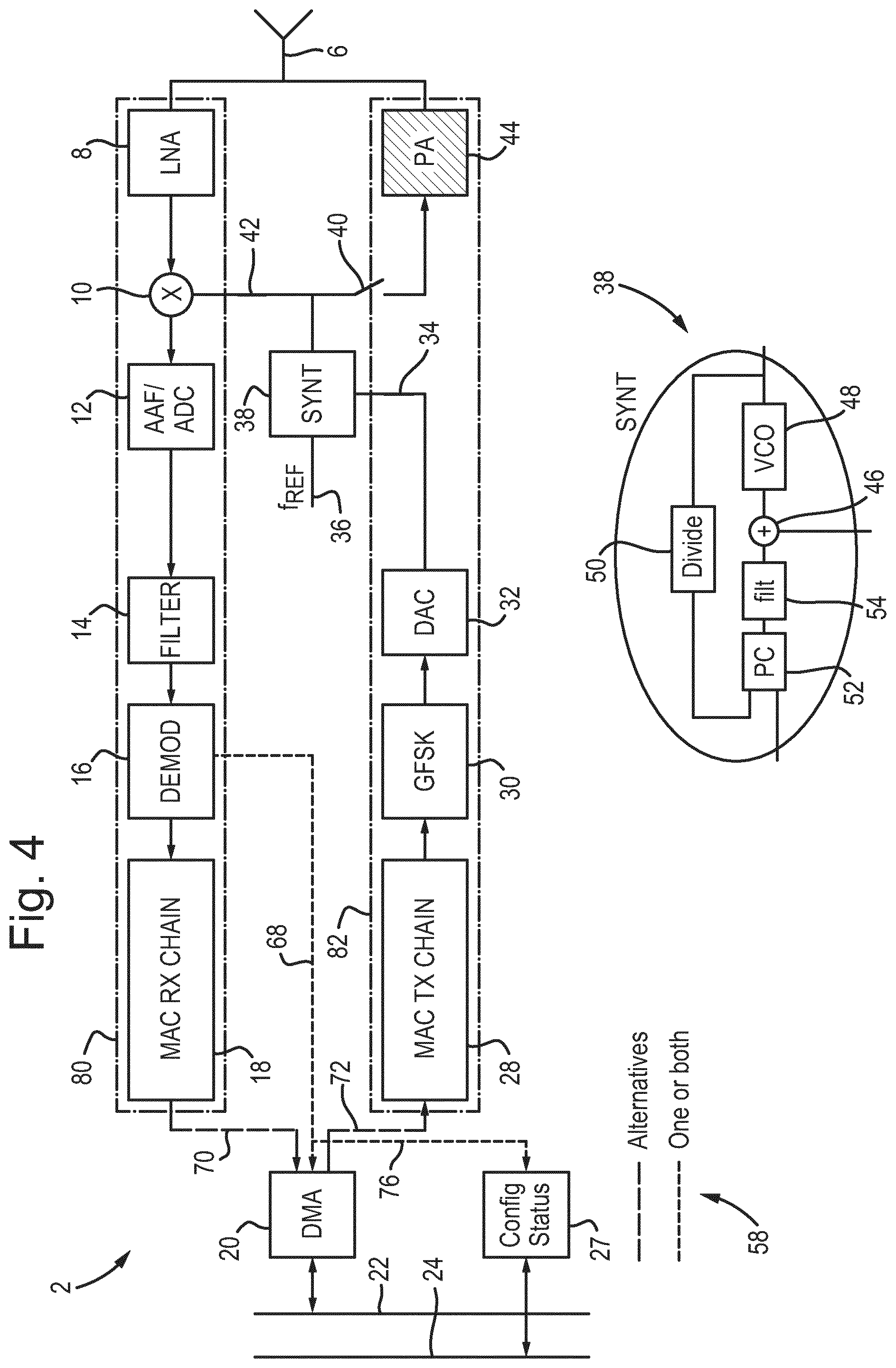 Patent US12348277 Figure 4 – Testing RF transmitters and receivers