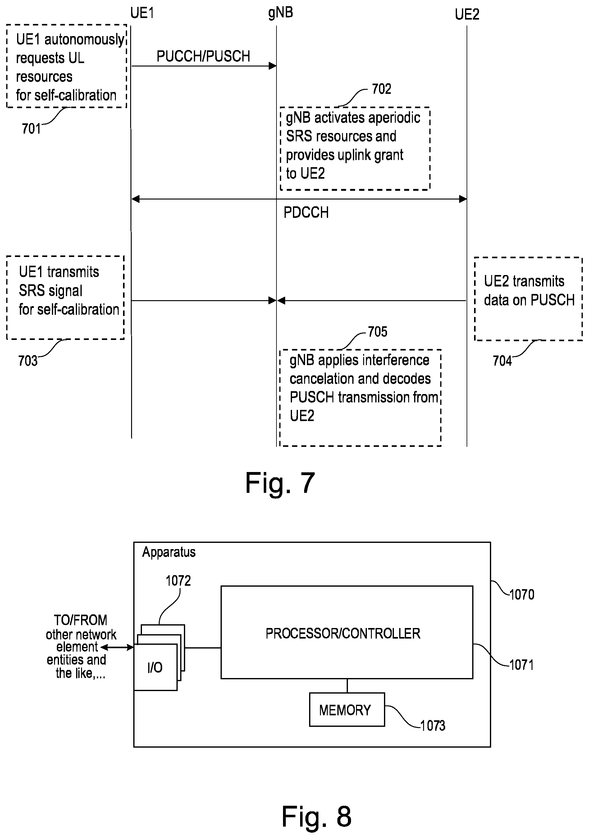 Patent US12348278 Figure 5 – UE self-calibration in communication systems