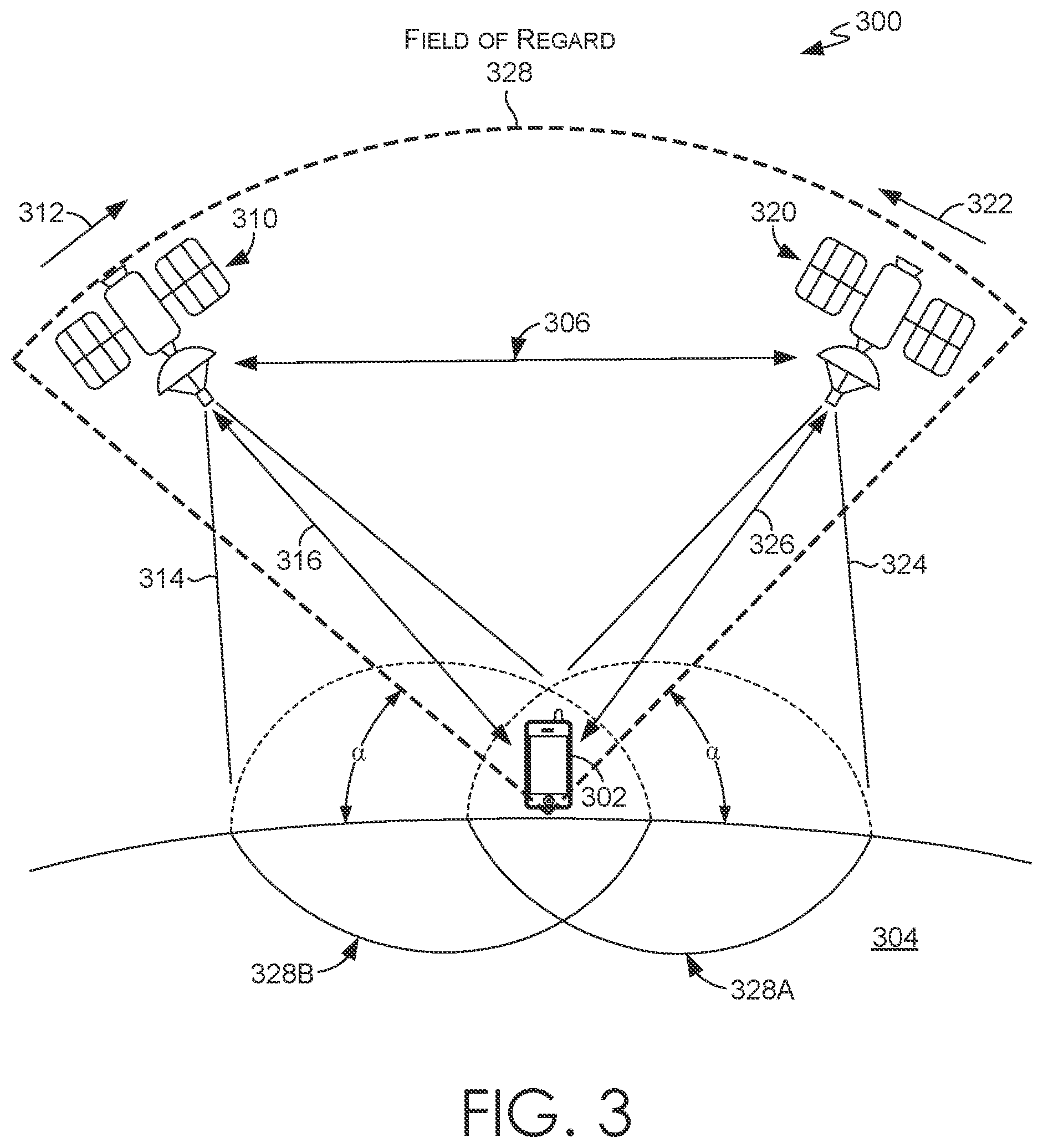 Patent US12348301 Figure 3 – Dynamic power configuration of low earth orbit satellites