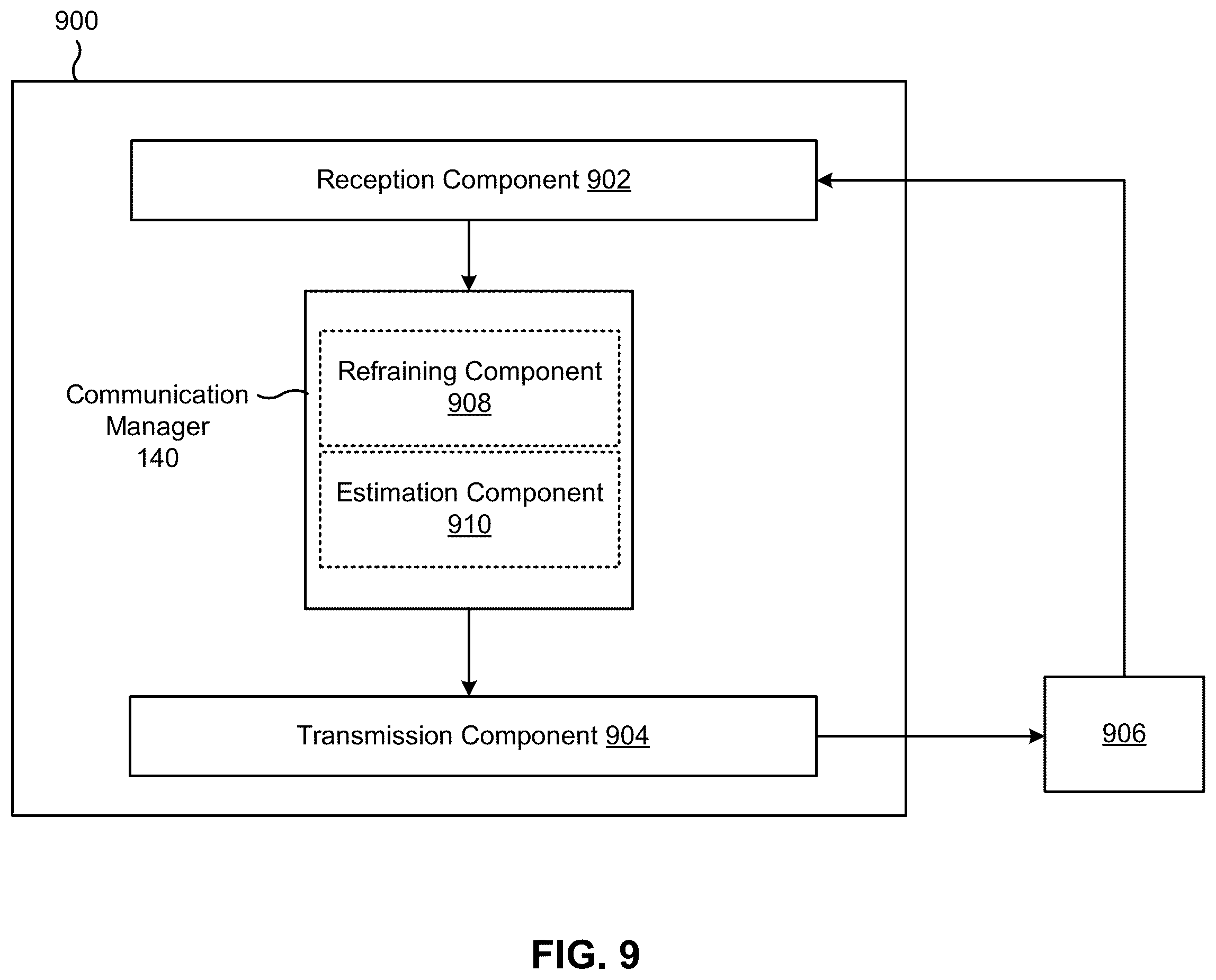 Patent US12348337 Figure 9 – Precoder estimation