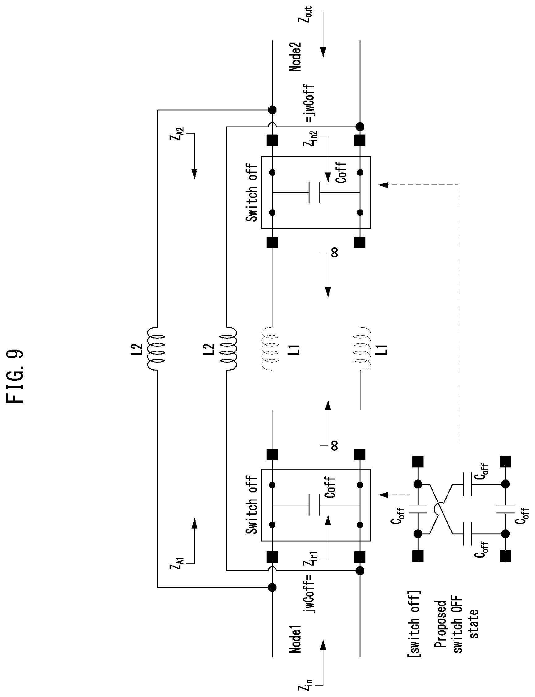 Patent US12348338 Figure 7 – Reconfigurable circuit for differential network including cross-coupled switch