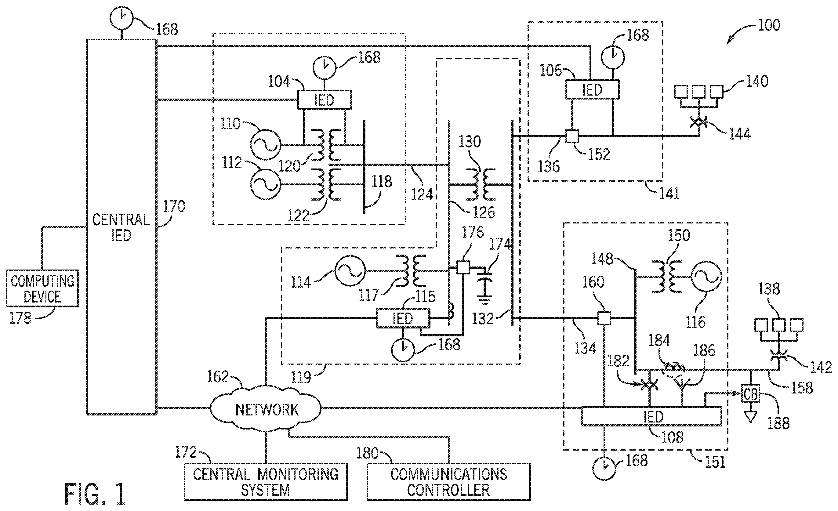 Patent US12348356 Figure 1 – Scalable electric power controls system using stateless services