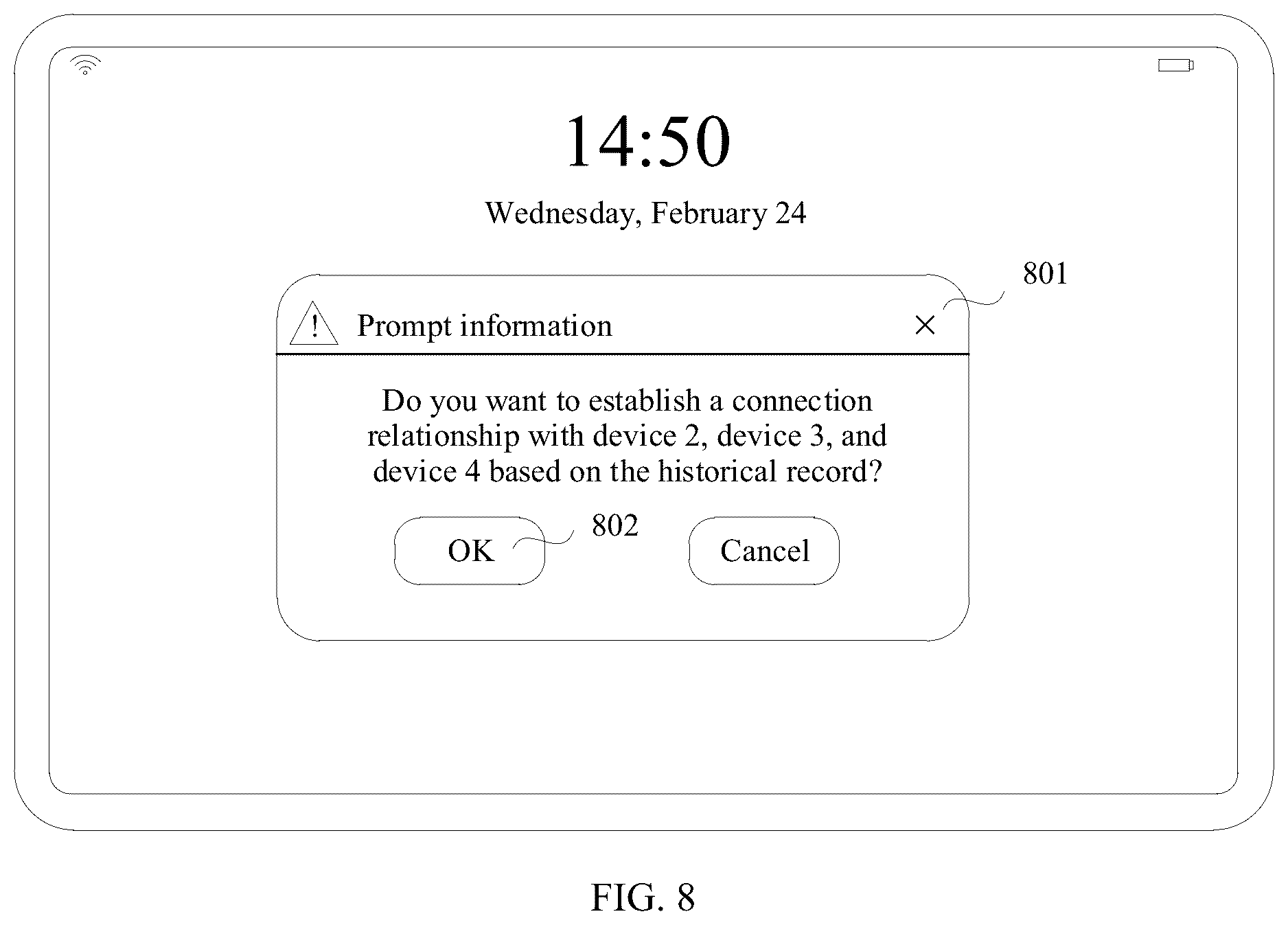 Patent US12348376 Figure 8 – Connection configuration method and apparatus