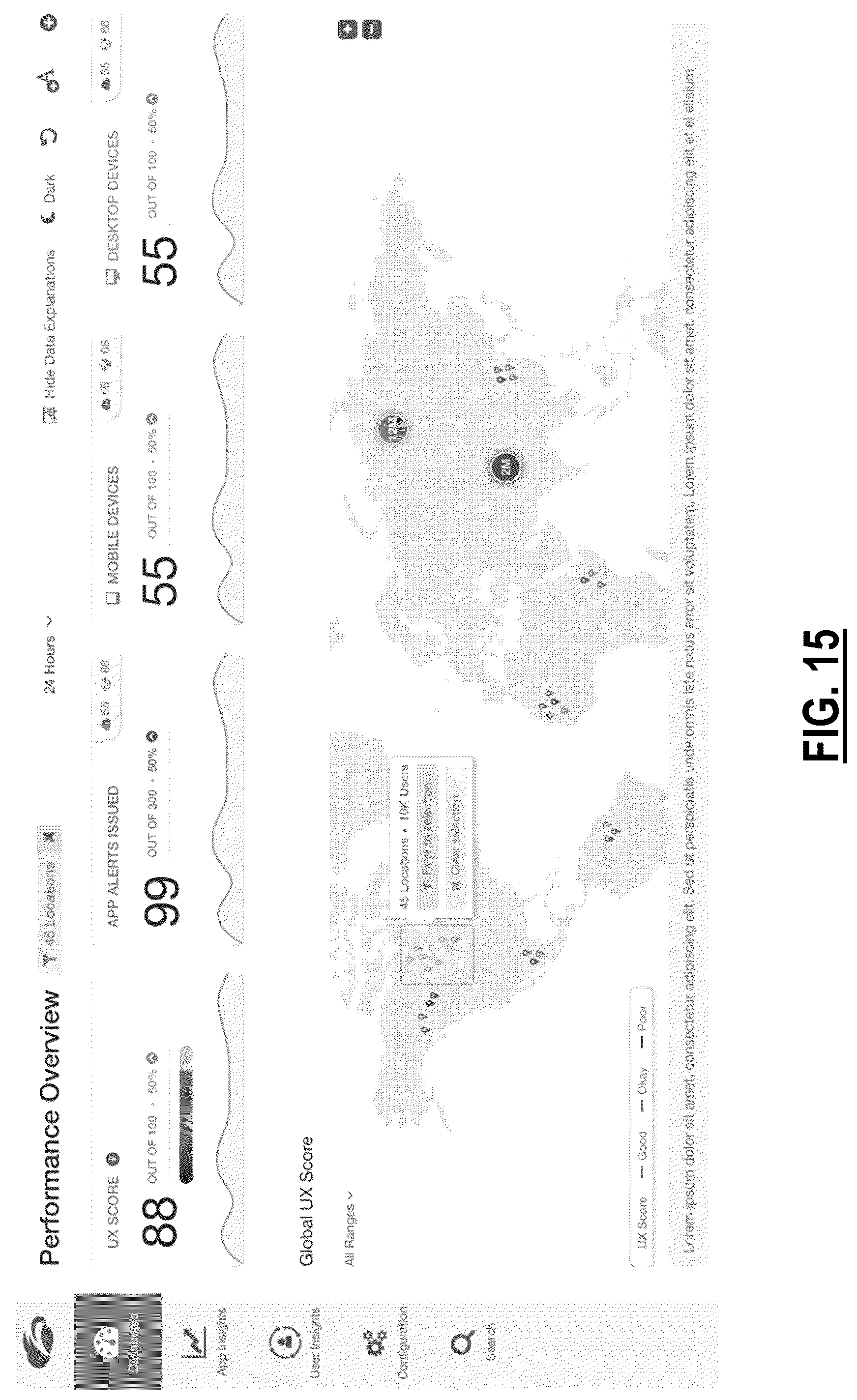 Patent US12348378 Figure 11 – Real user monitoring statistics from end users
