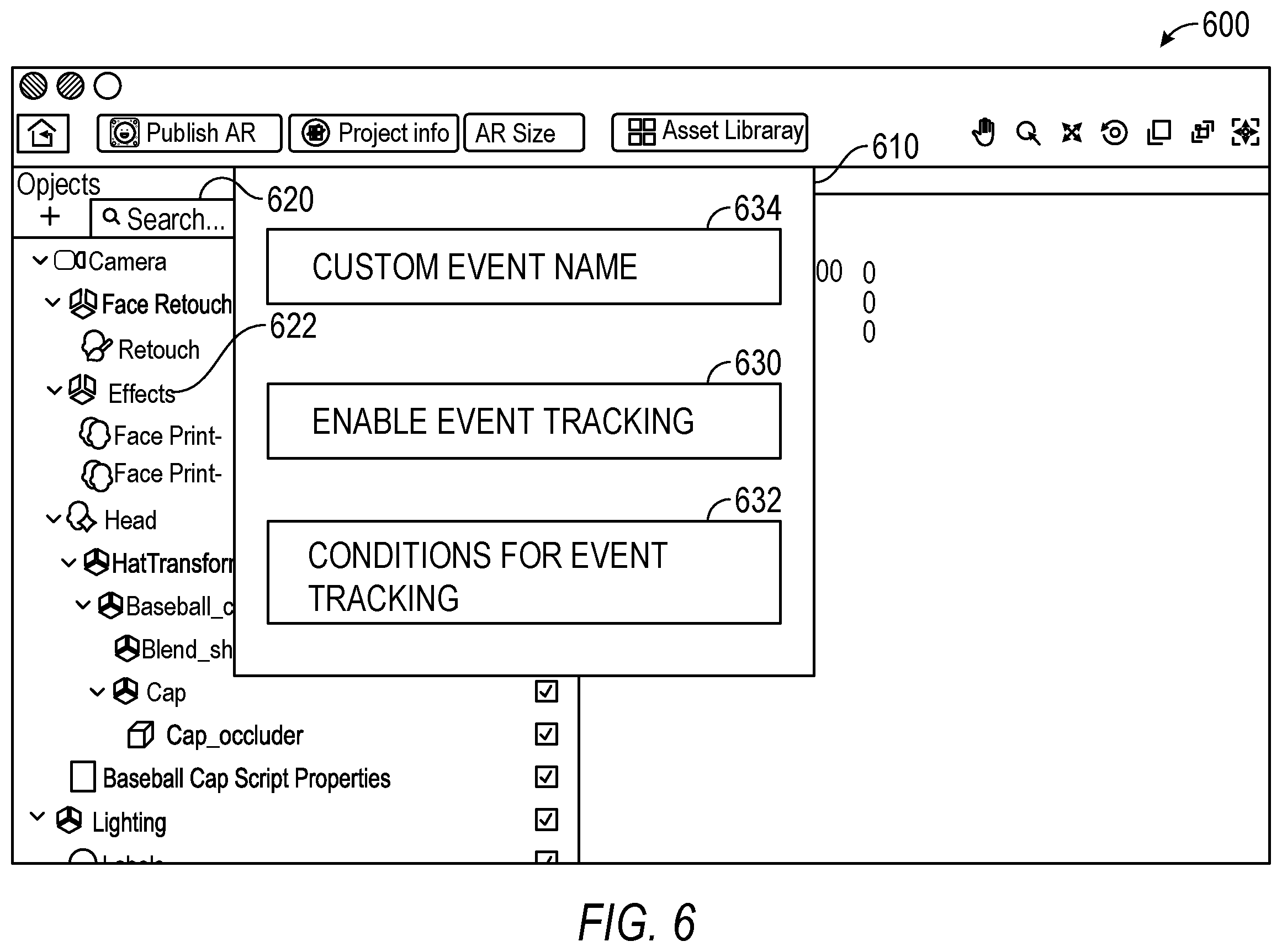 Patent US12348387 Figure 6 – Augmented reality experience event metrics system