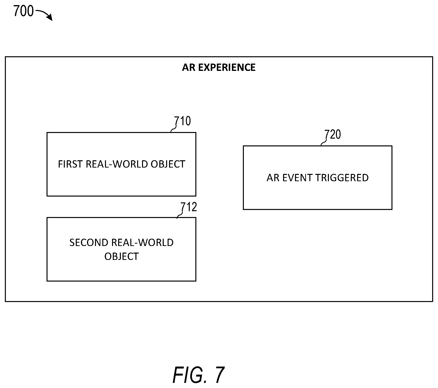Patent US12348387 Figure 7 – Augmented reality experience event metrics system