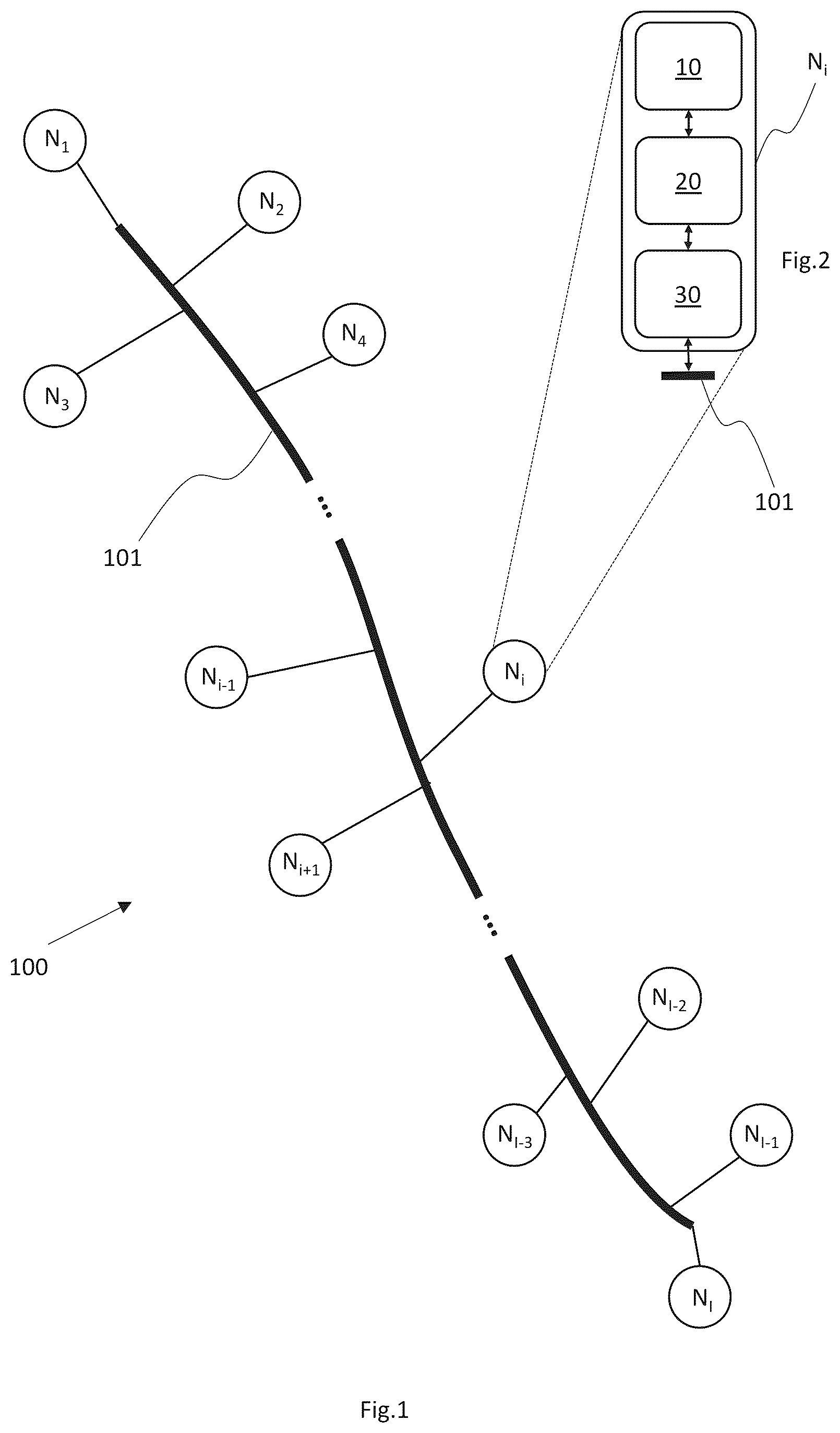 Patent US12348435 Figure 1 – Methods for data transmission on Ethernet multidrop networks implementing dynamic physical layer collision avoidance