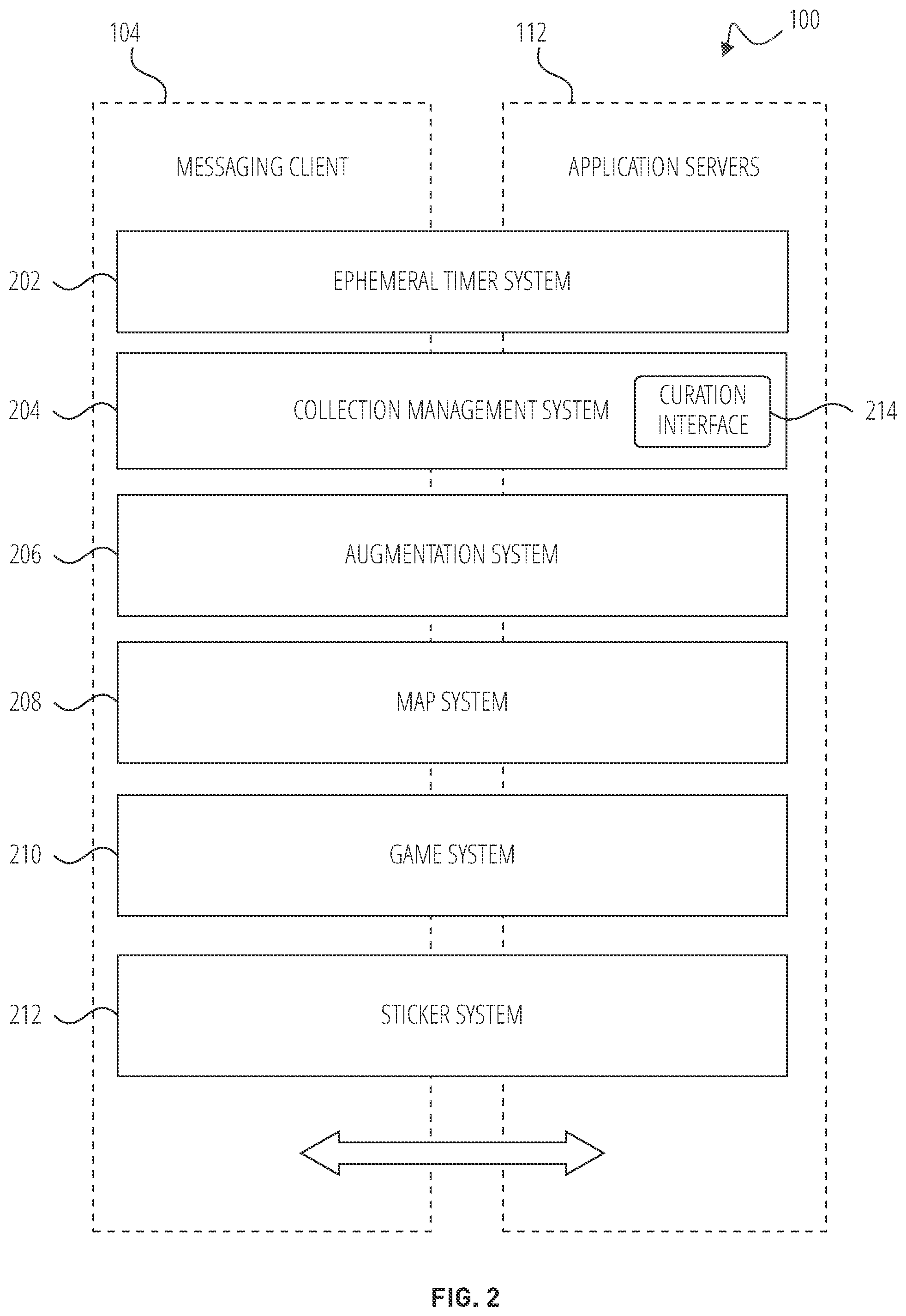 Patent US12348468 Figure 2 – Reply interface with selectable stickers for messaging system