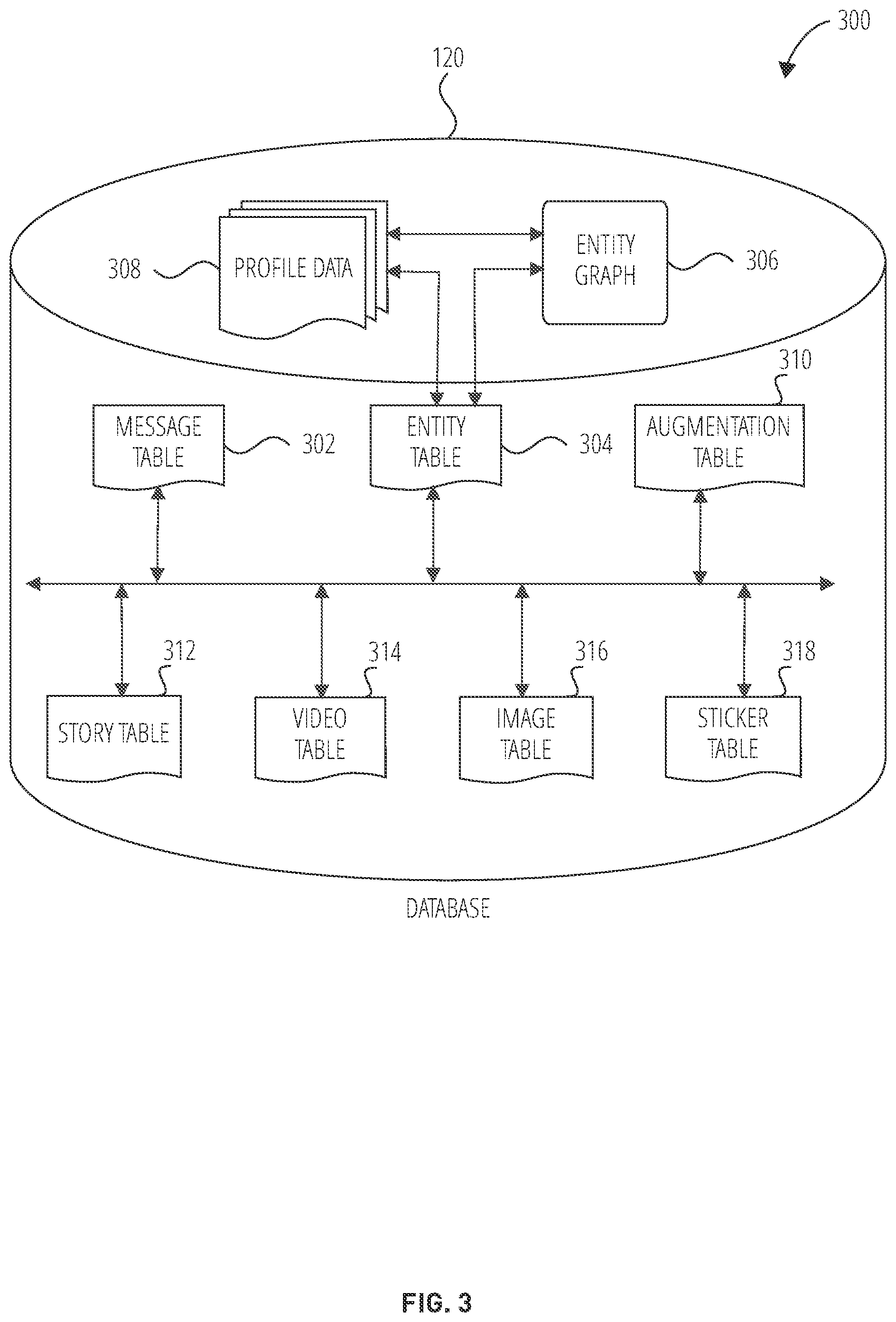 Patent US12348468 Figure 3 – Reply interface with selectable stickers for messaging system