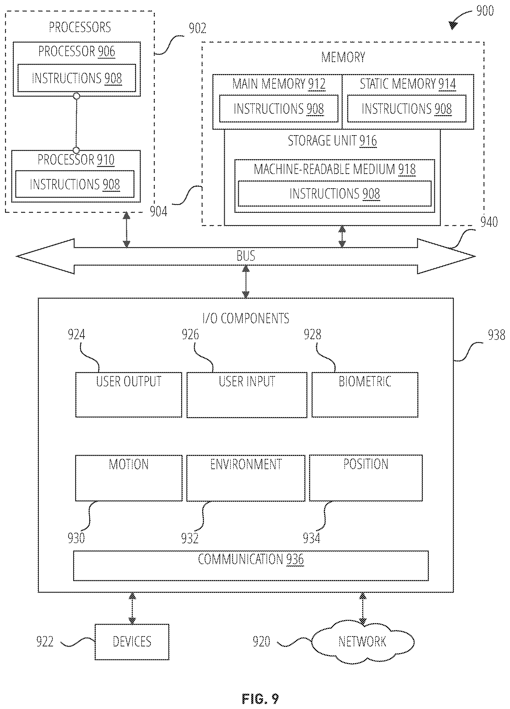 Patent US12348468 Figure 9 – Reply interface with selectable stickers for messaging system