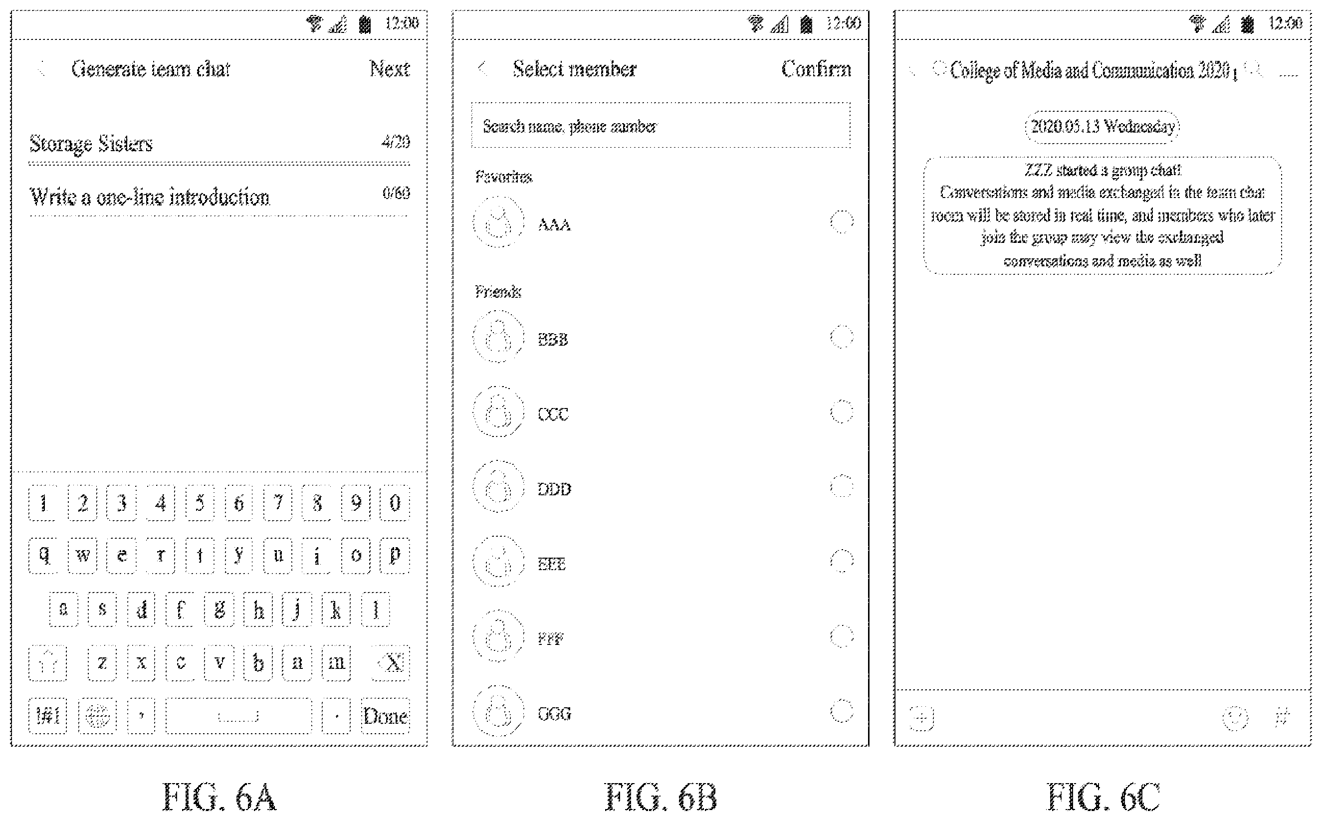 Patent US12348470 Figure 8 – Instant messaging server providing multiple types of chat rooms
