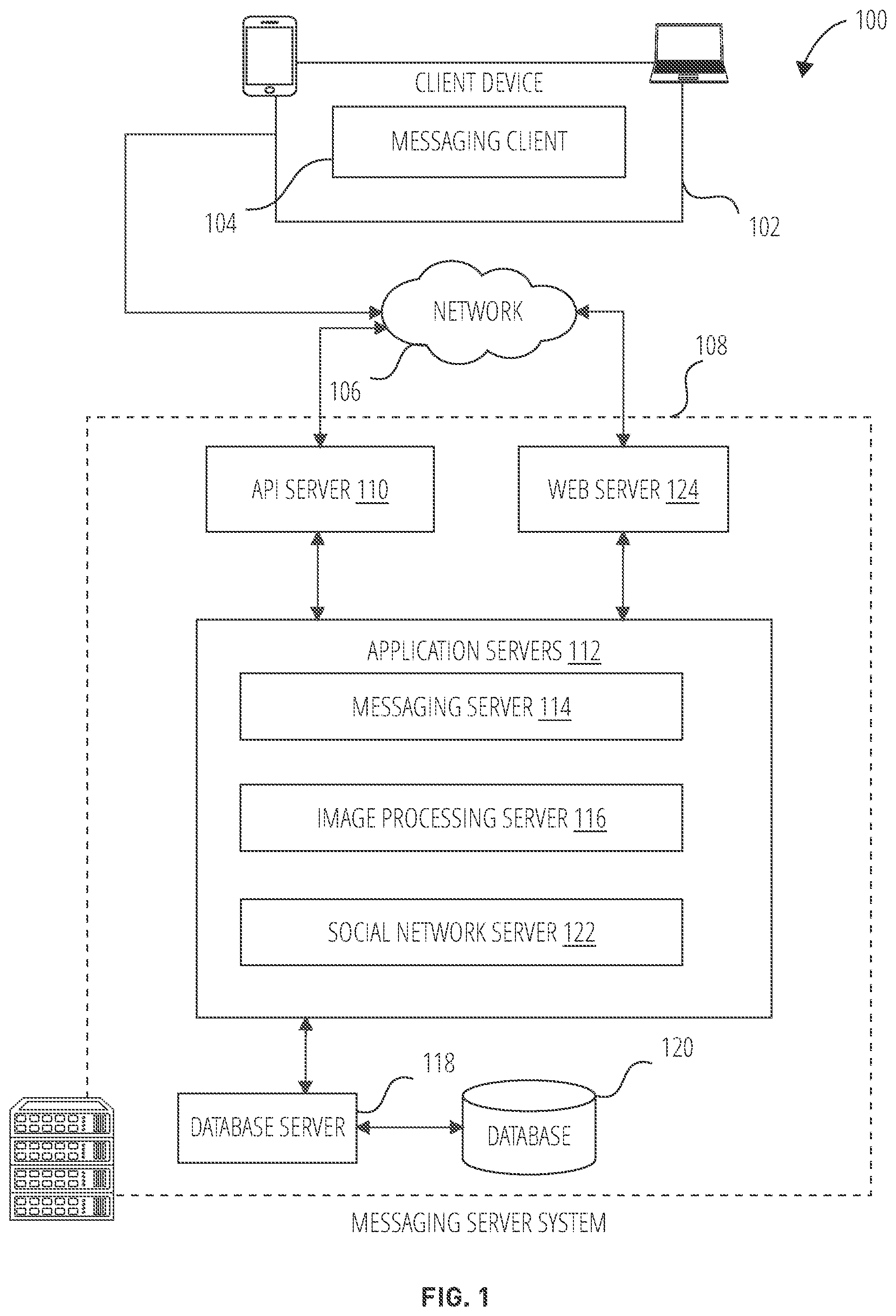 Patent US12348478 Figure 1 – Content collection interface