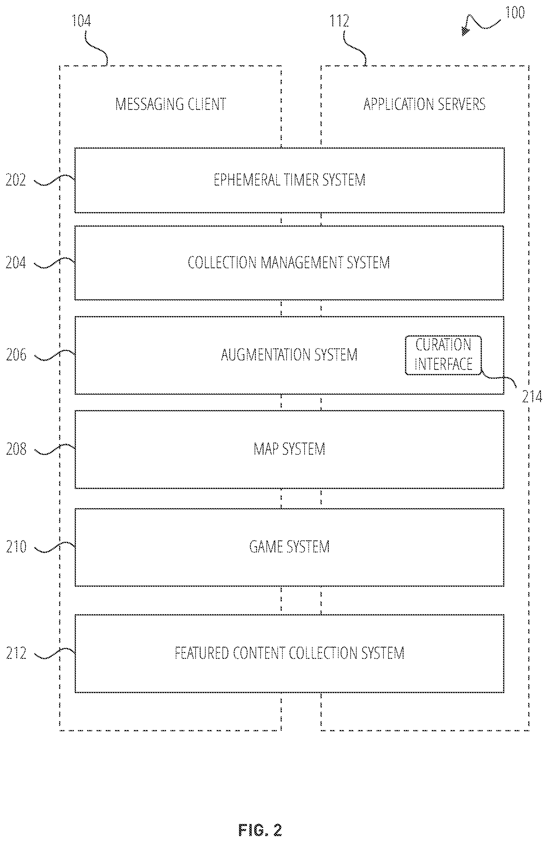Patent US12348478 Figure 2 – Content collection interface