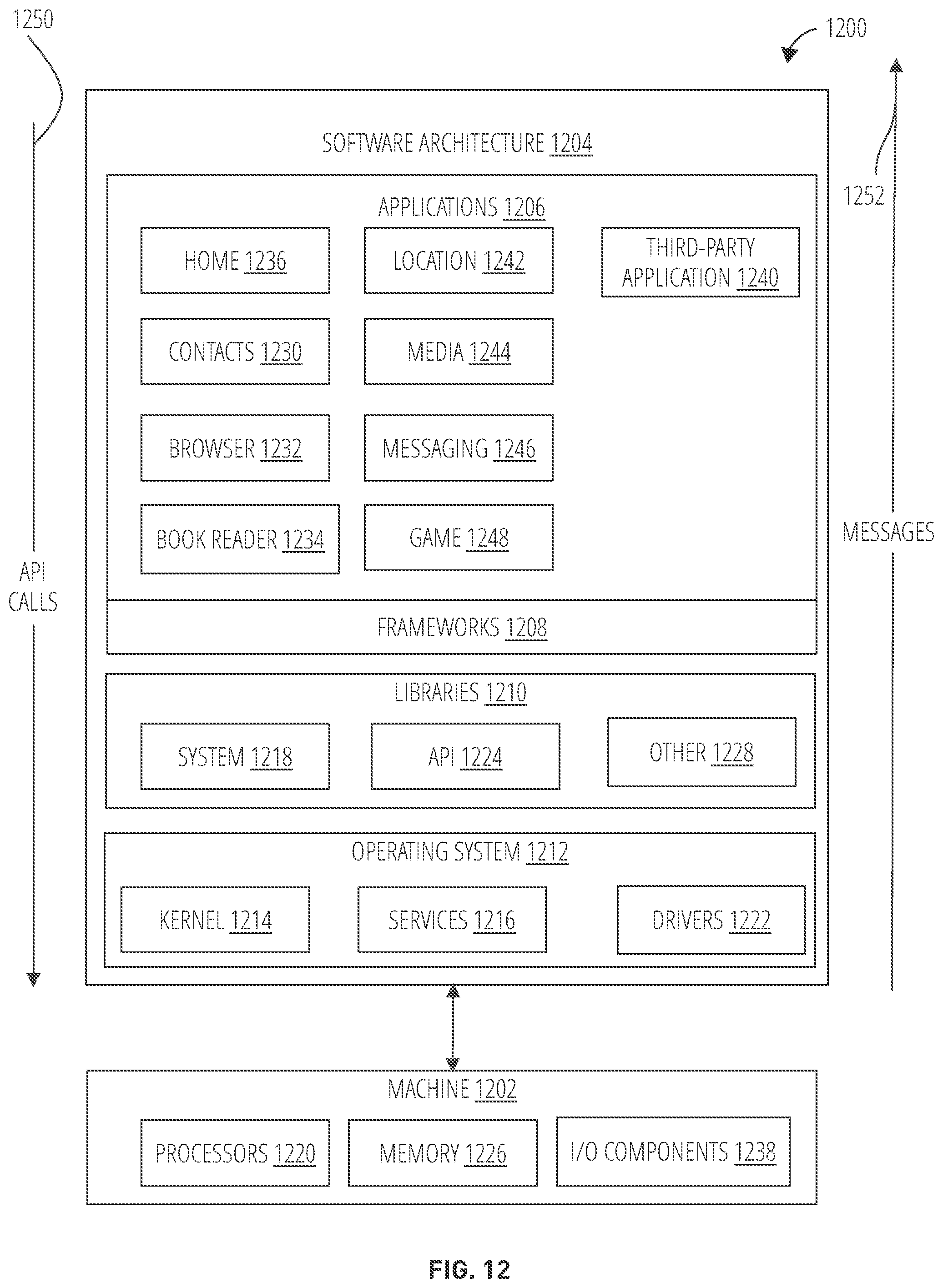 Patent US12348478 Figure 12 – Content collection interface