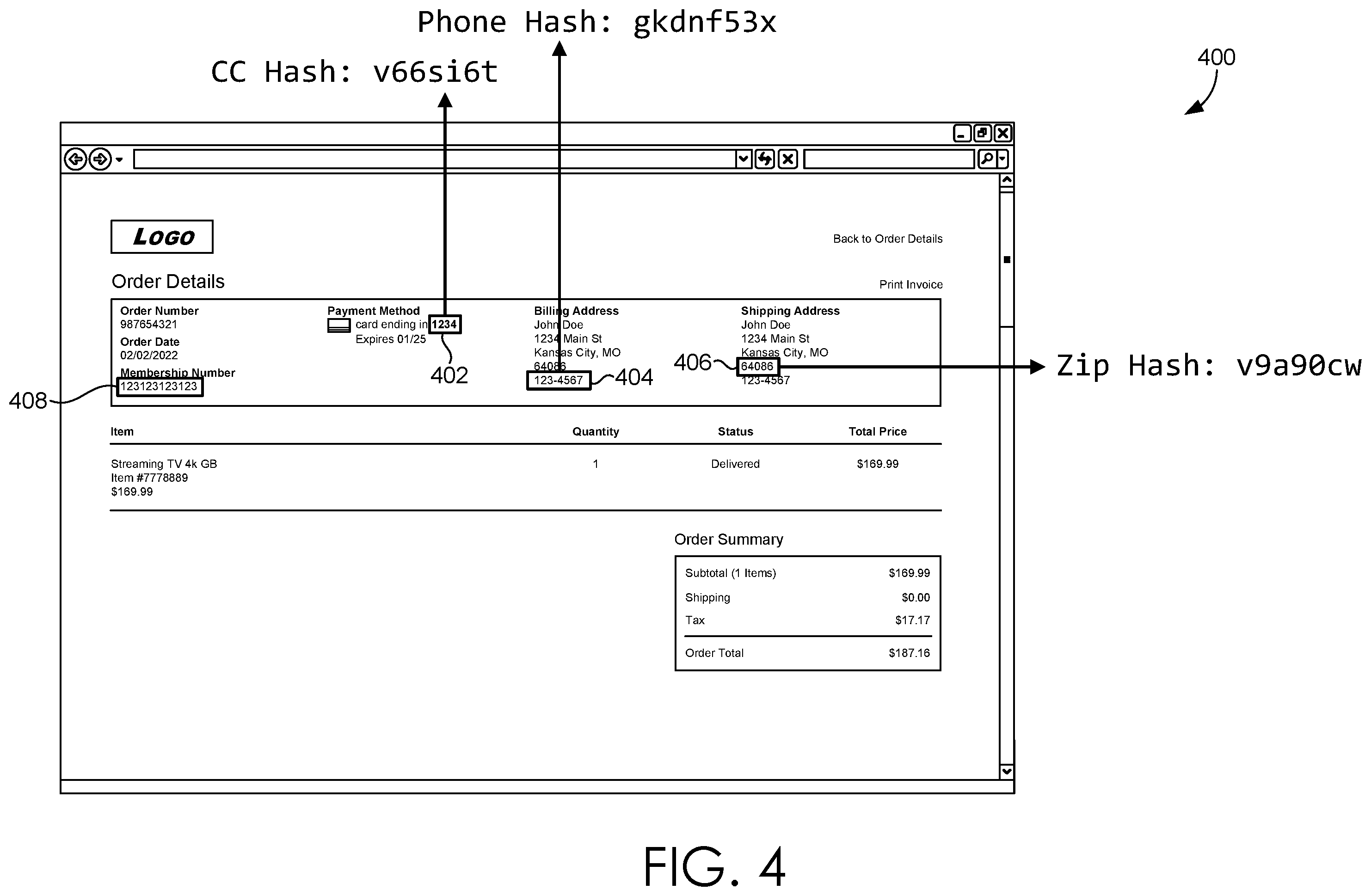 Patent US12348497 Figure 4 – Privacy preserving identity resolution via page content