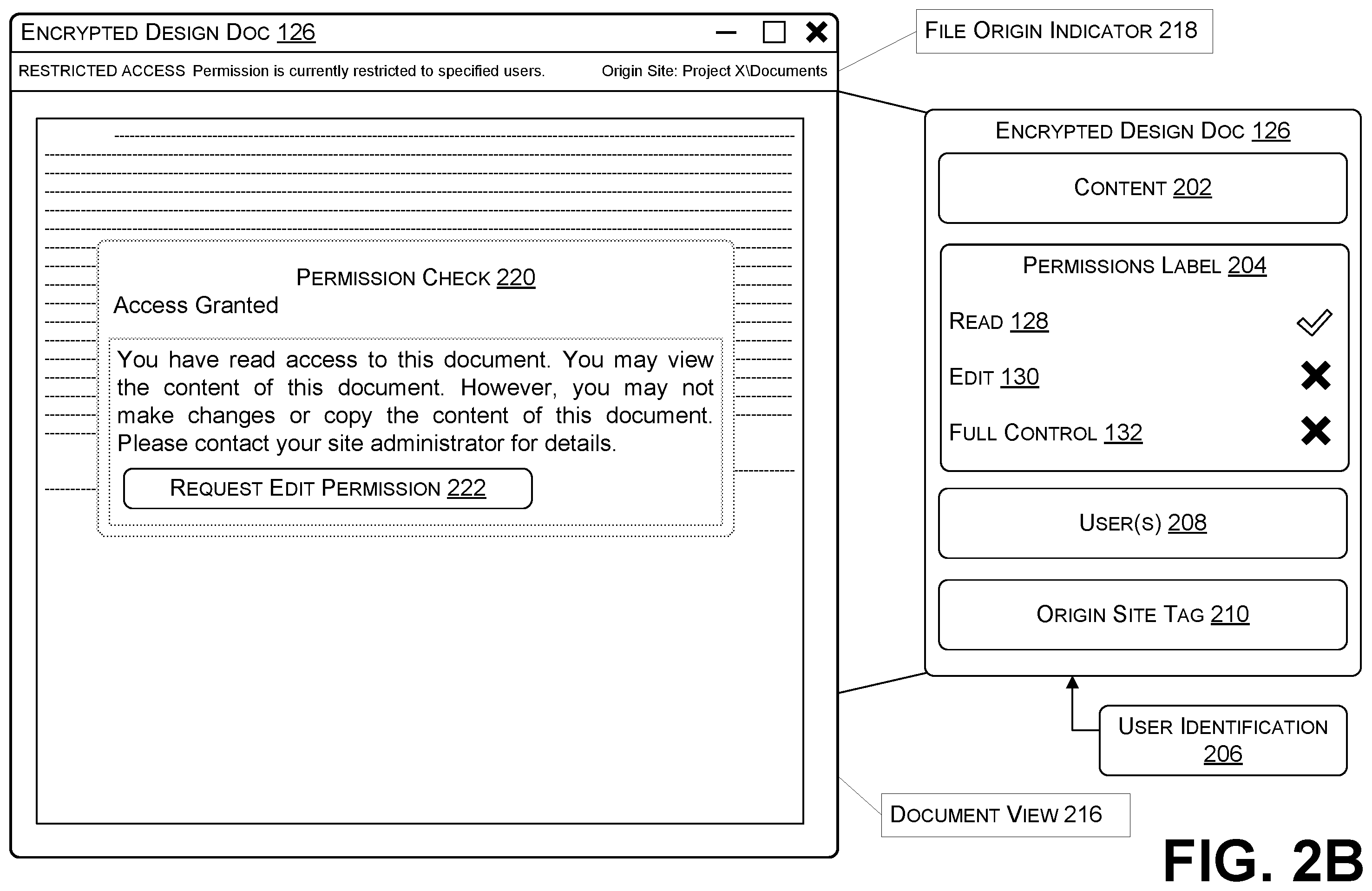 Patent US12348499 Figure 4 – Secure collaboration with file encryption on download