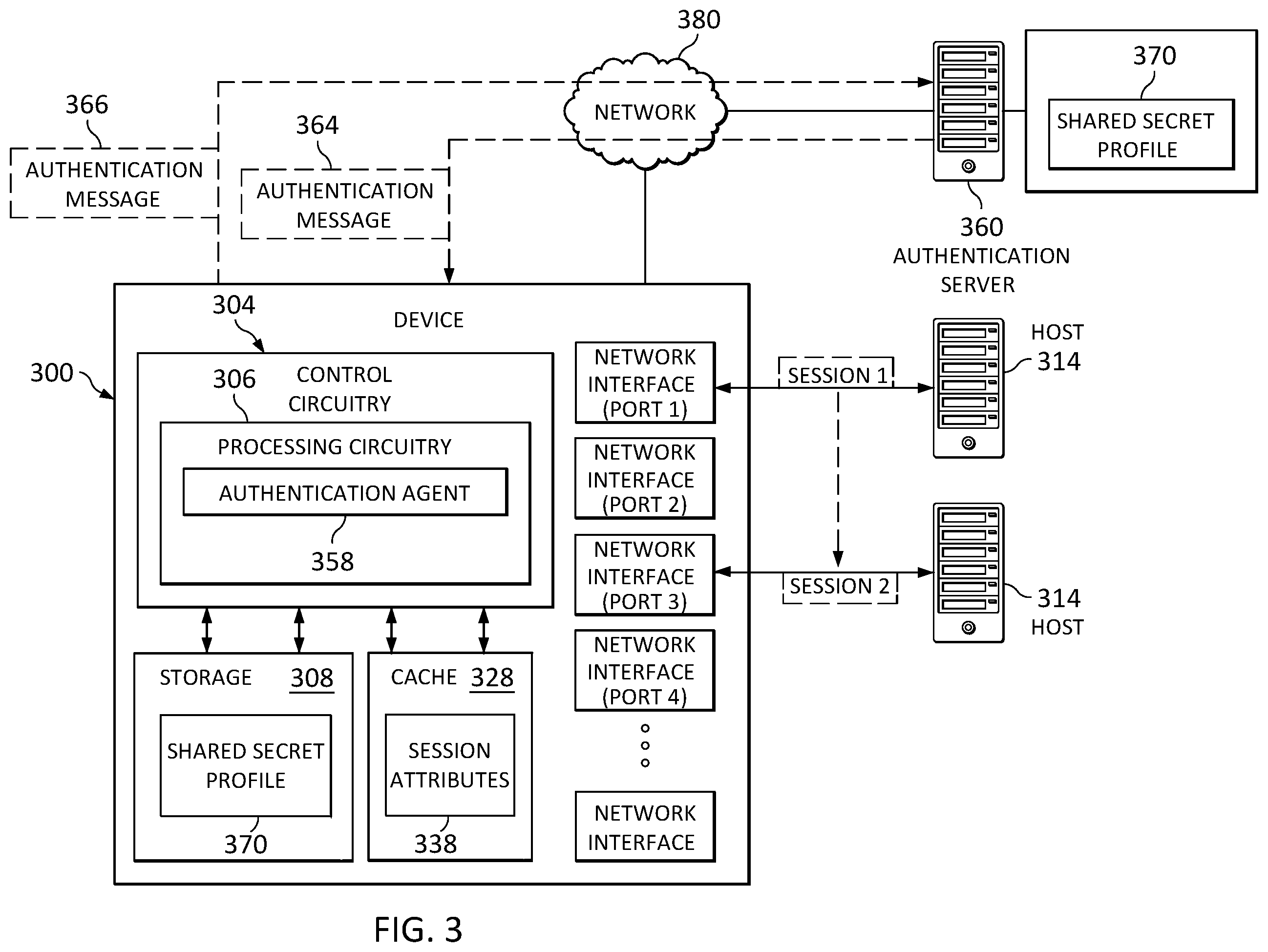 Patent US12348516 Figure 3 – Faster movement of 802.1X supplicants using cache