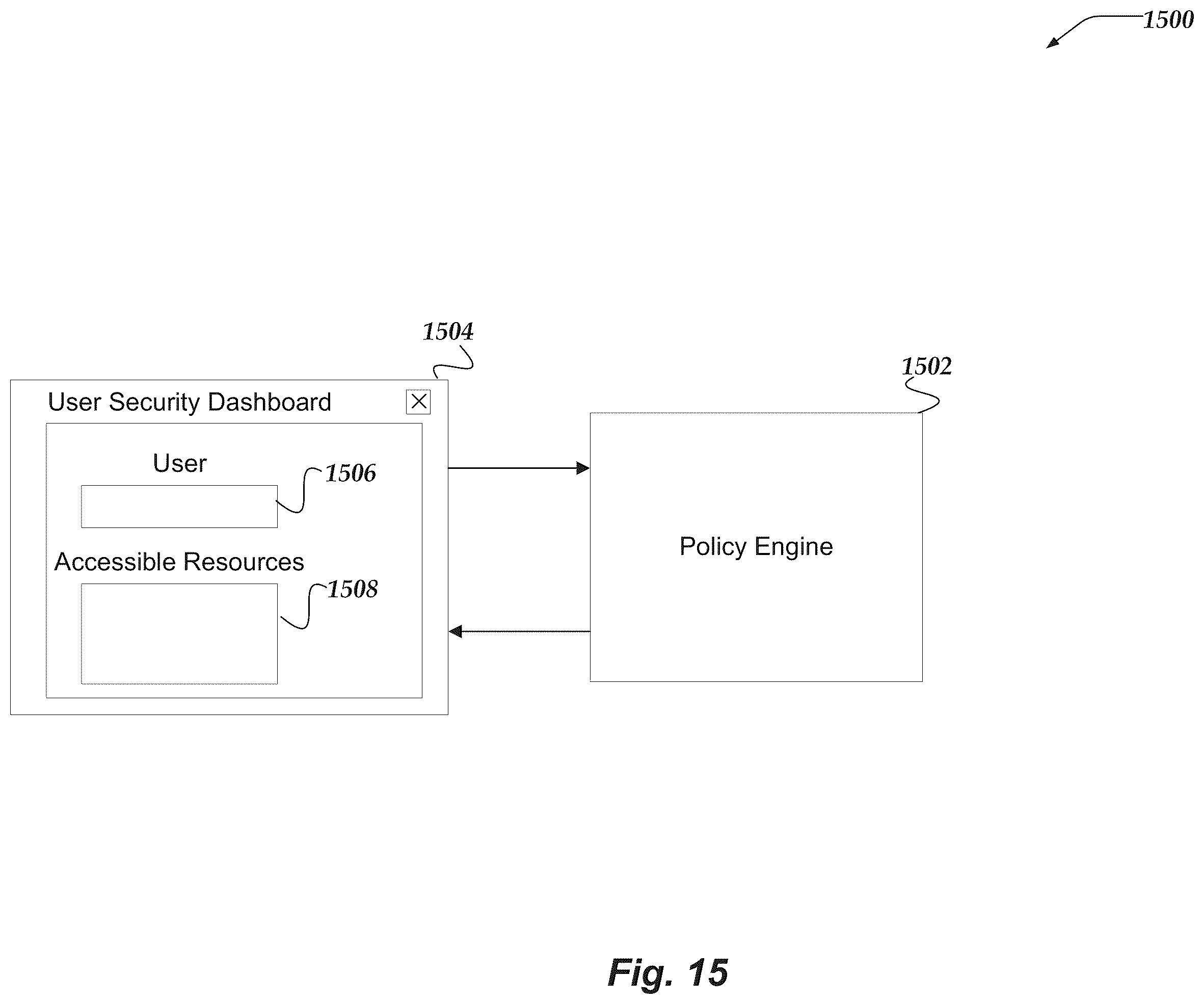 Patent US12348519 Figure 15 – Evaluating security policies in aggregate