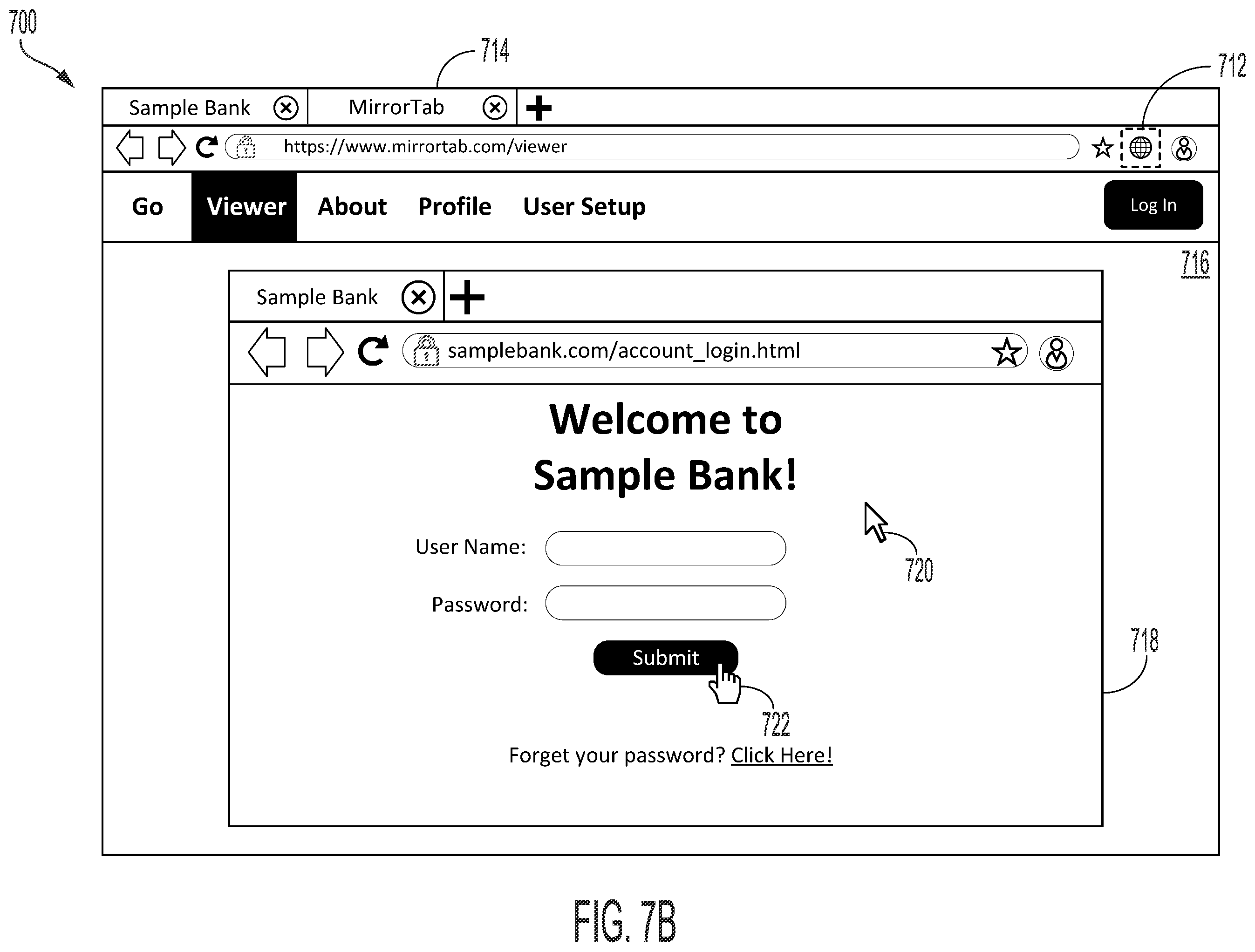 Patent US12348528 Figure 8 – Virtual browser application systems and methods