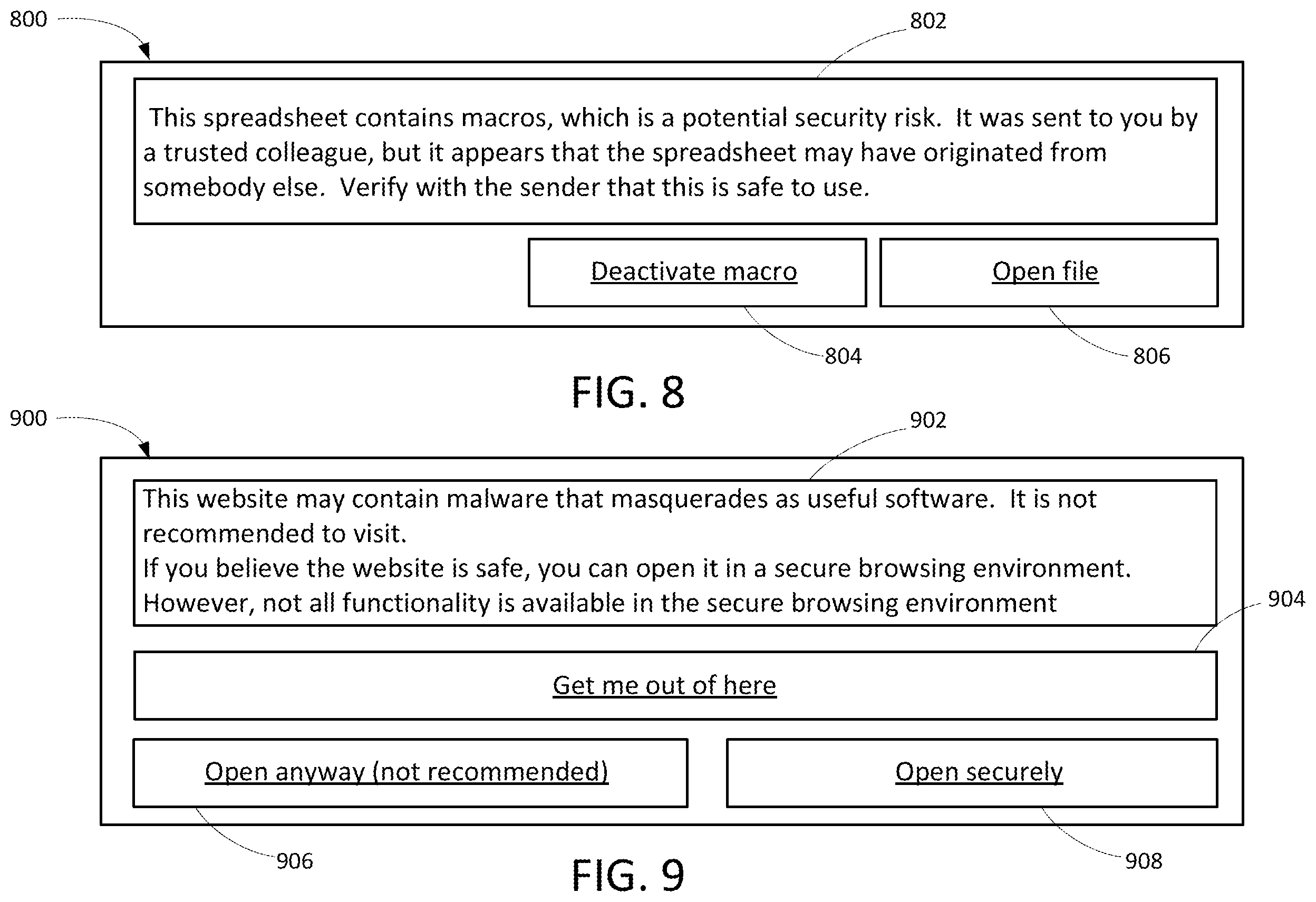Patent US12348558 Figure 7 – Security status based on hidden information