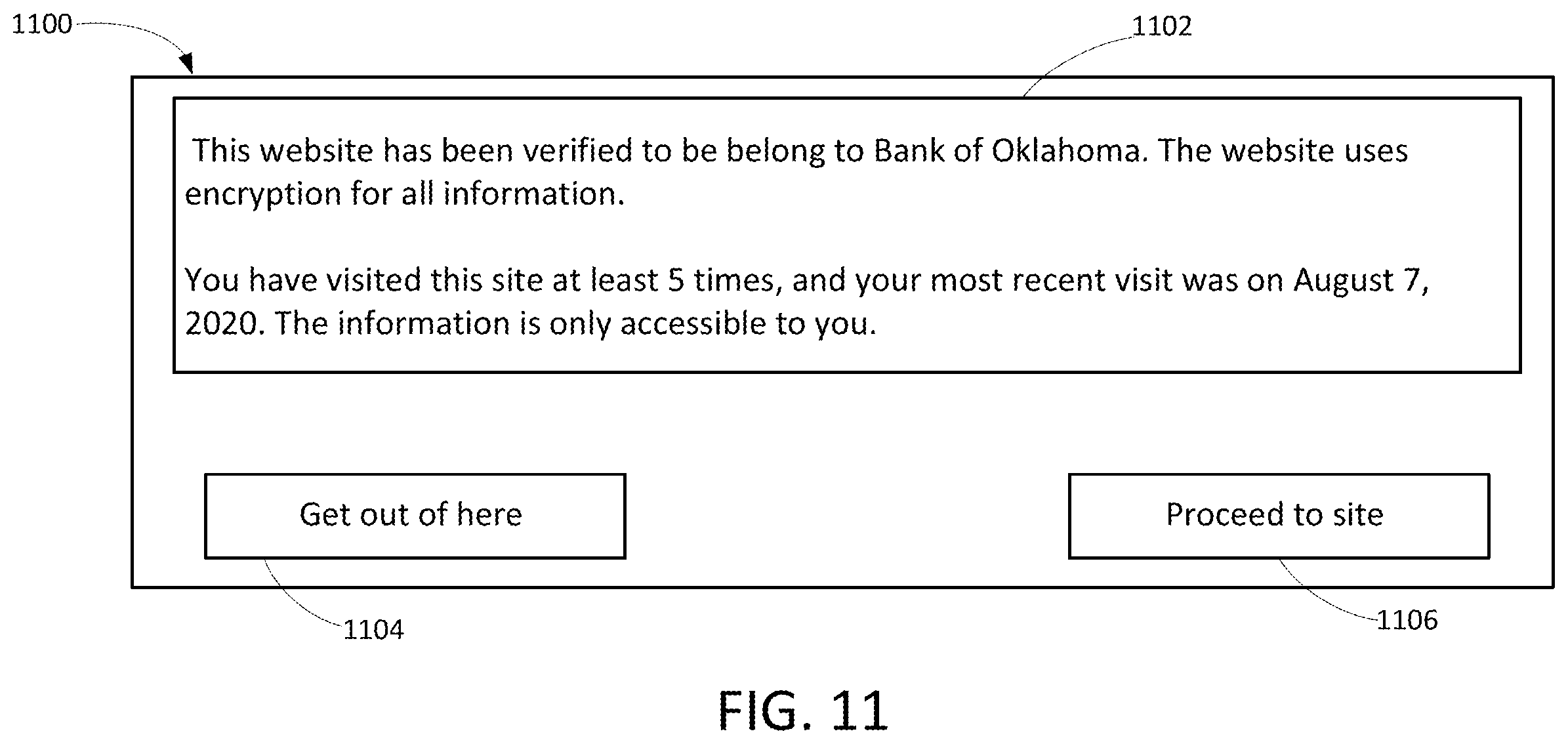 Patent US12348558 Figure 9 – Security status based on hidden information