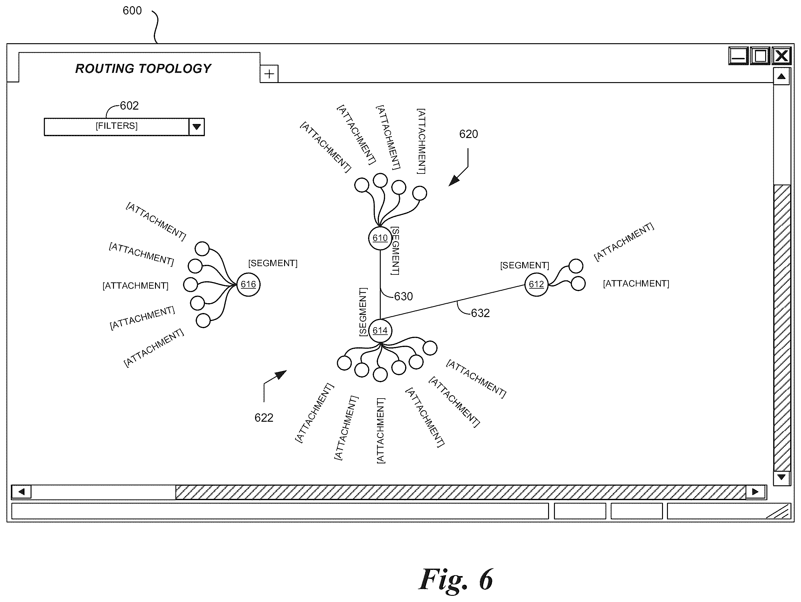 Patent US12348571 Figure 6 – Network configuration analysis and management