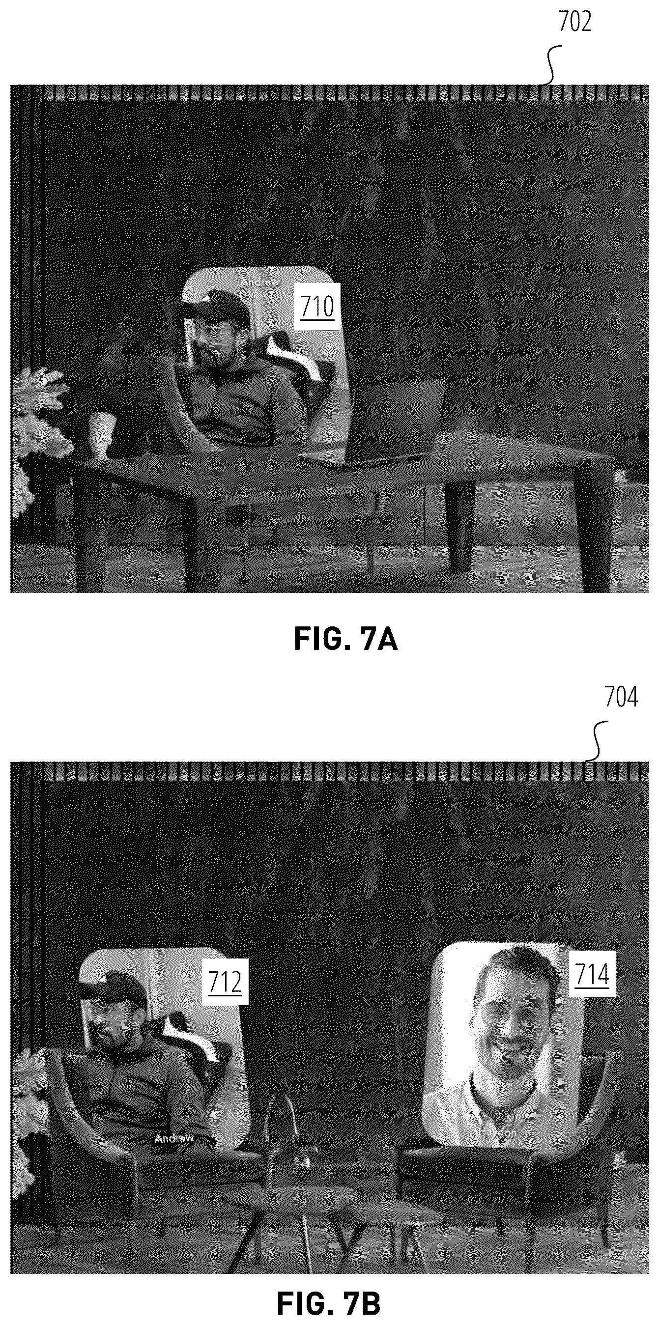 Patent US12348575 Figure 7 – Dynamically assigning participant video feeds within virtual conferencing system