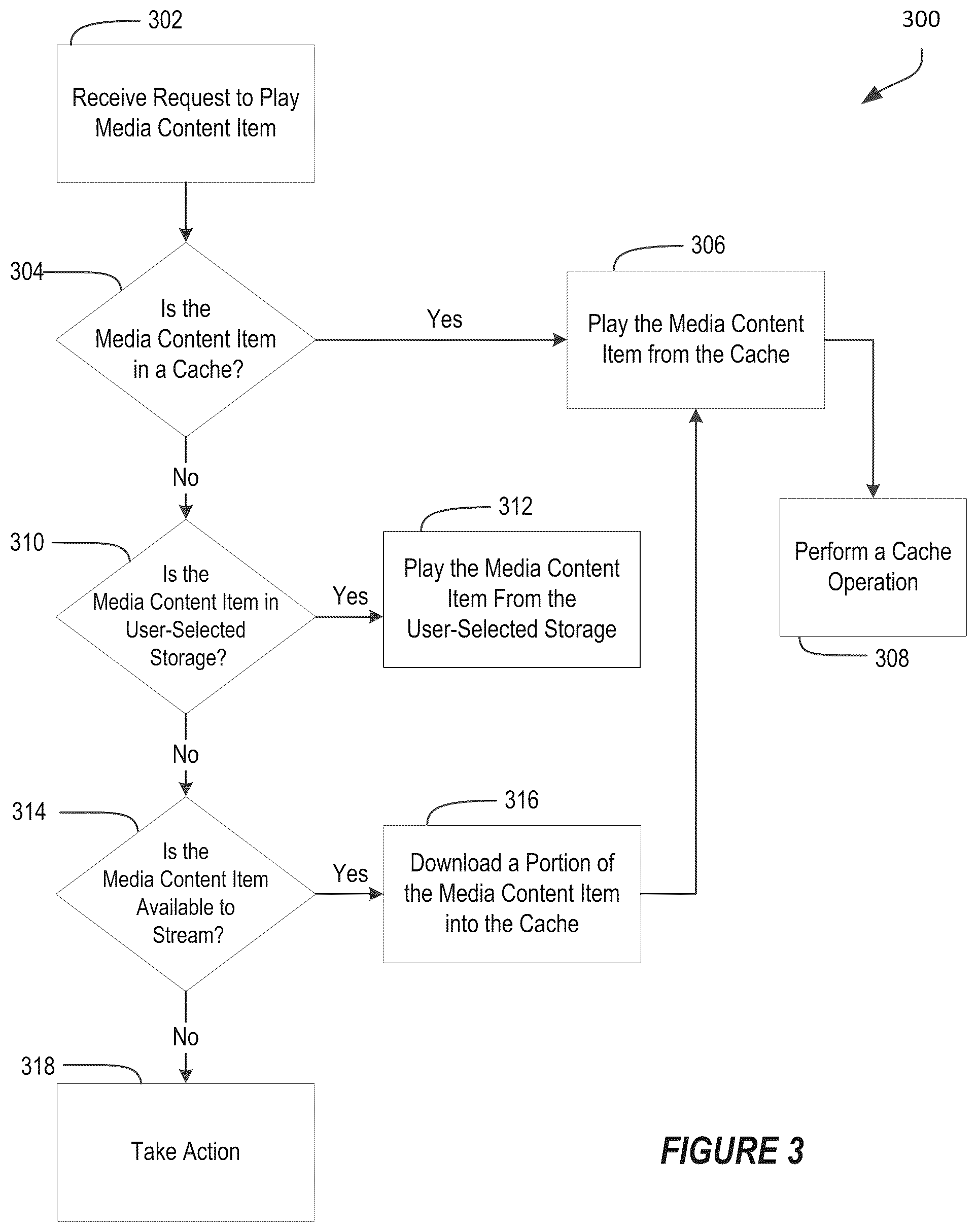 Patent US12348597 Figure 3 – Predictive caching