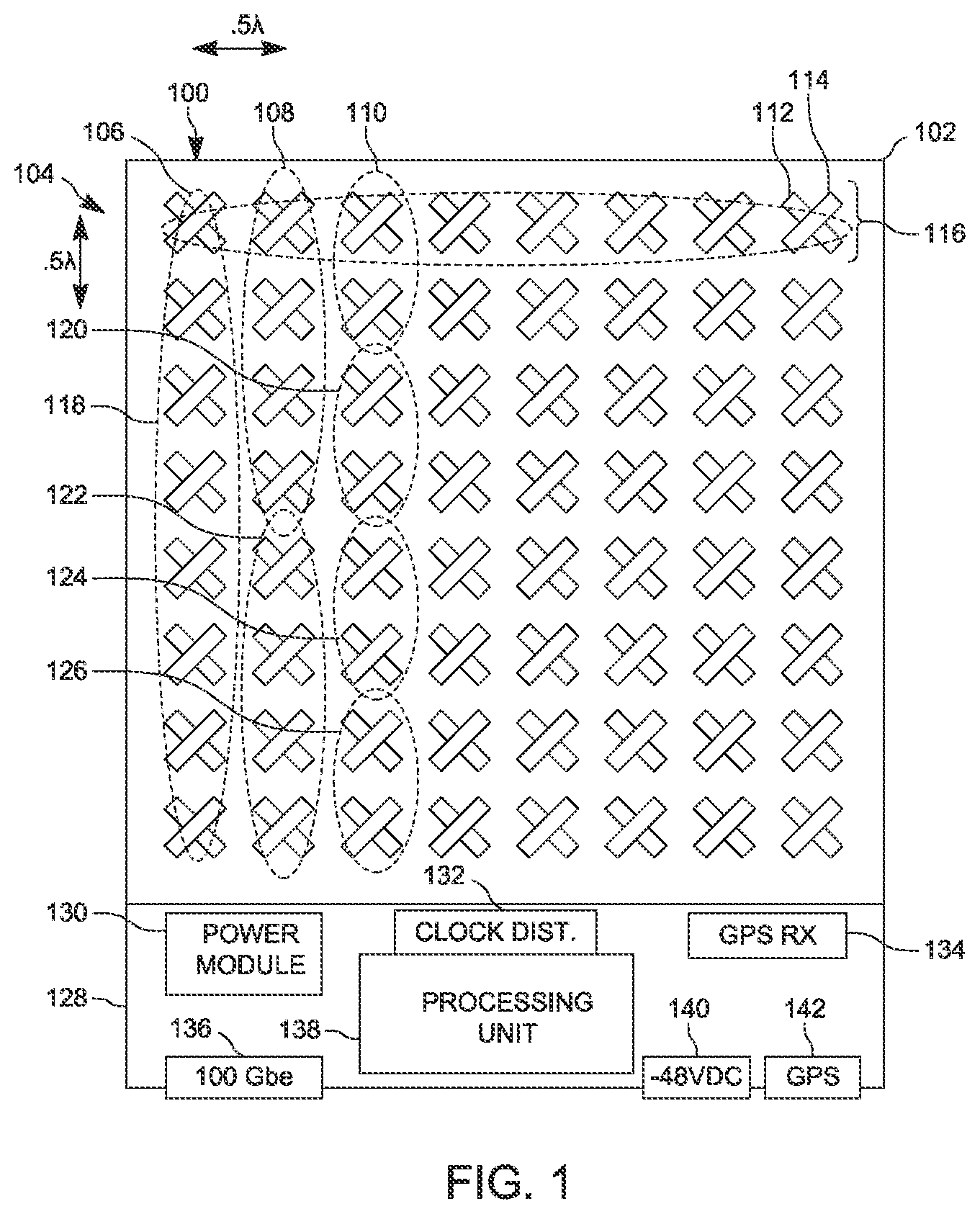 Patent US12348607 Figure 1 – Integrated circuit transceiver array synchronization