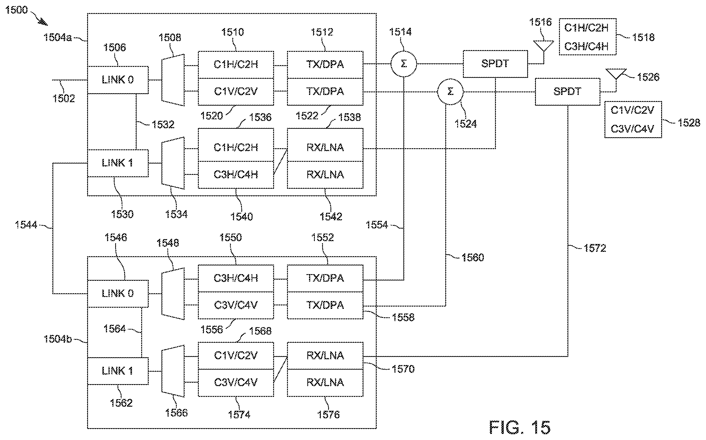 Patent US12348607 Figure 17 – Integrated circuit transceiver array synchronization