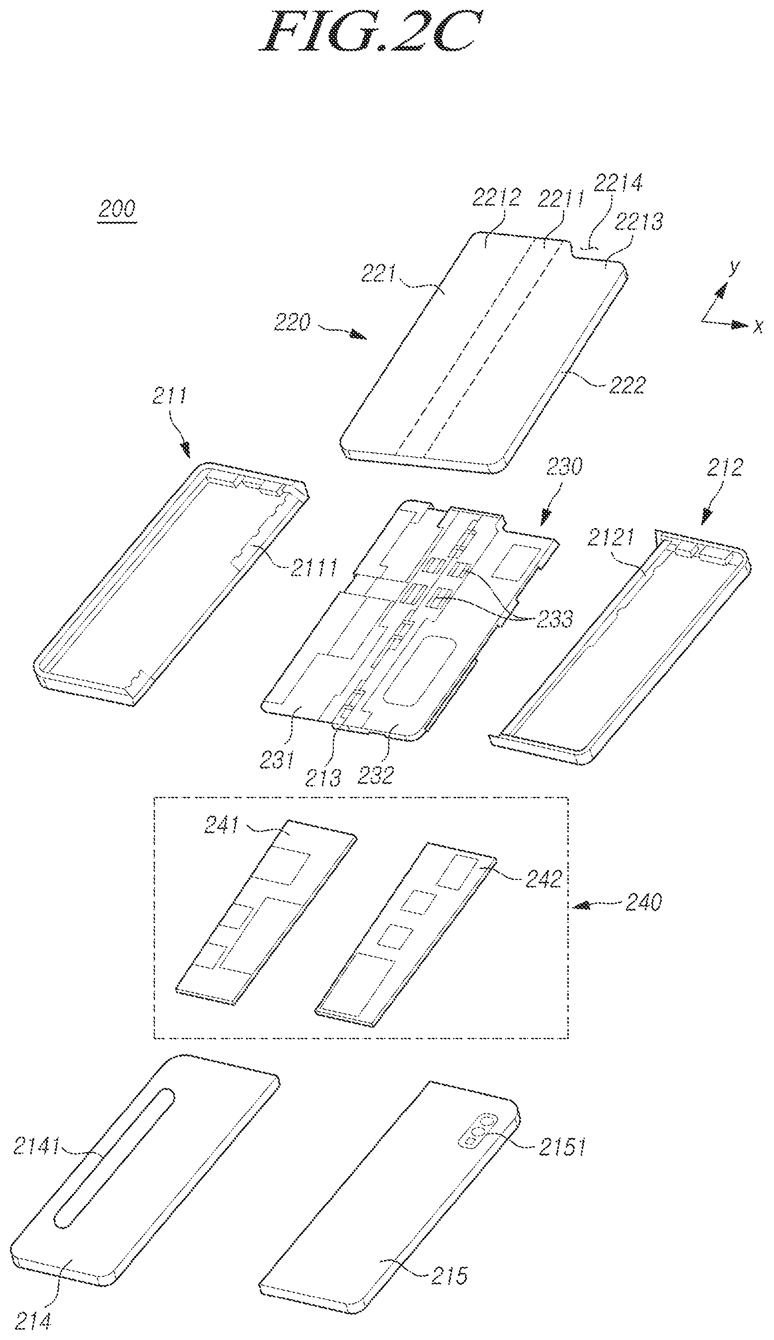 Patent US12348656 Figure 4 – Electronic device having flexible display module