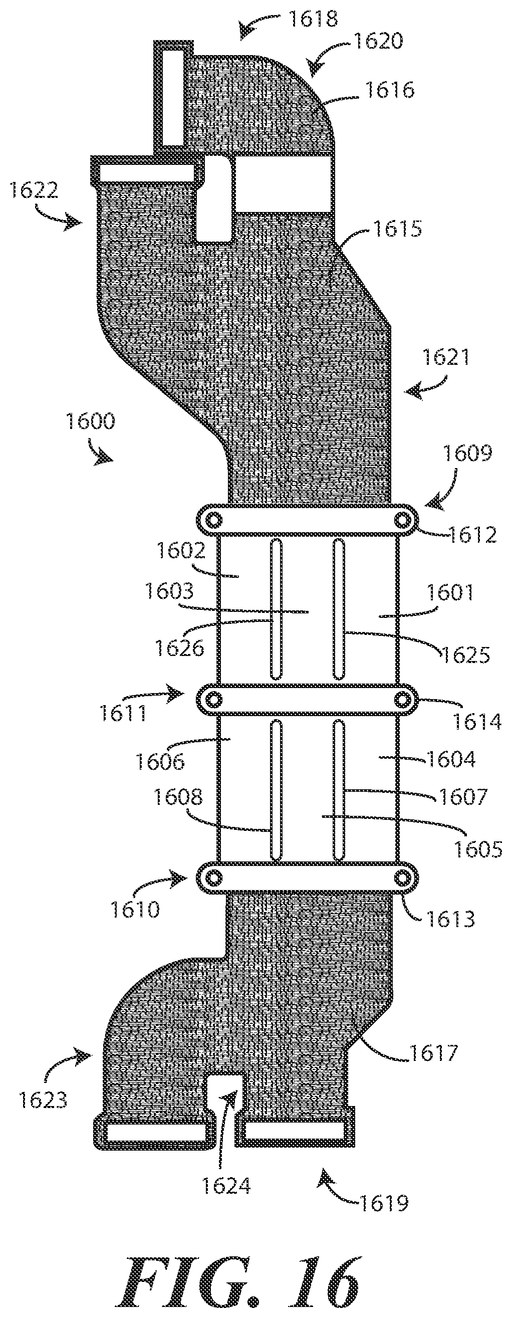 Patent US12348657 Figure 11 – Hinged electronic device with flexible substrate having dynamic regions defining one or more apertures