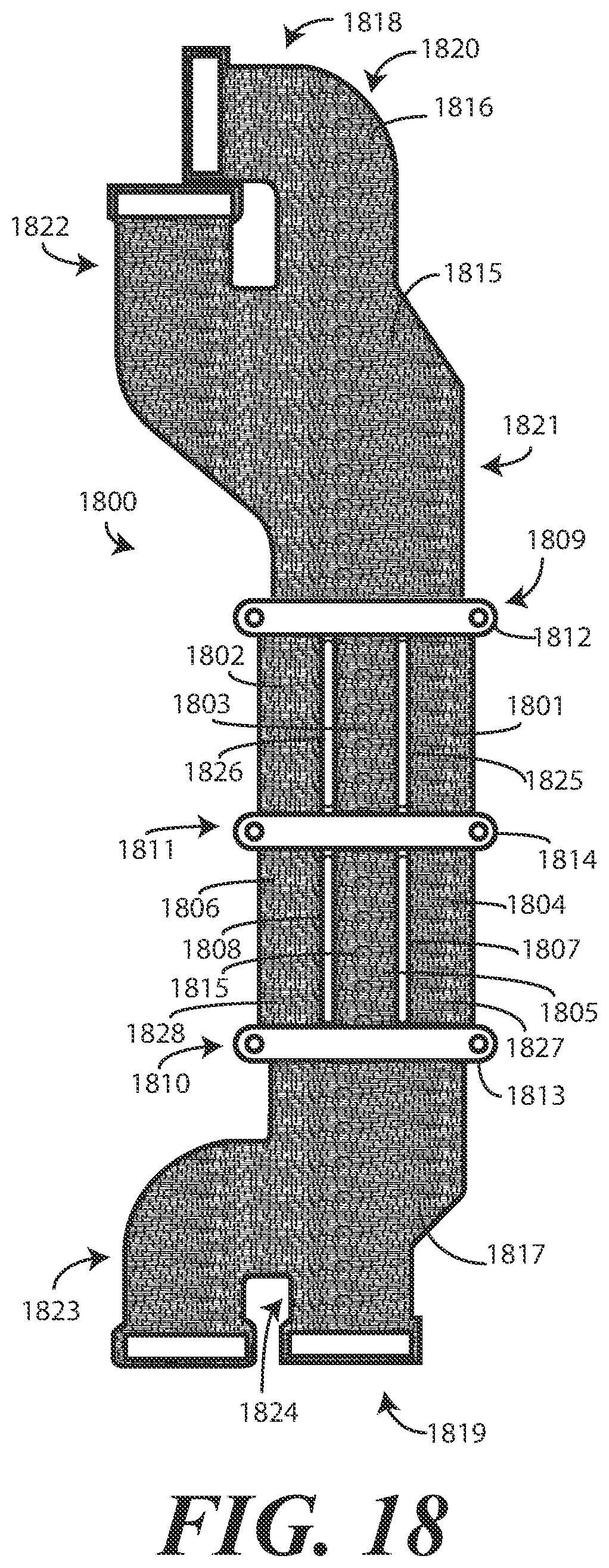 Patent US12348657 Figure 13 – Hinged electronic device with flexible substrate having dynamic regions defining one or more apertures