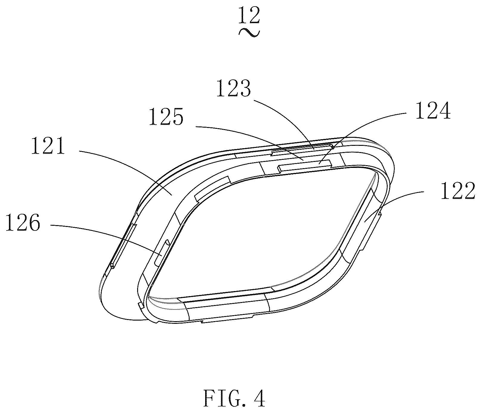 Patent US12348659 Figure 4 – Rear plate and protective case for electronic device