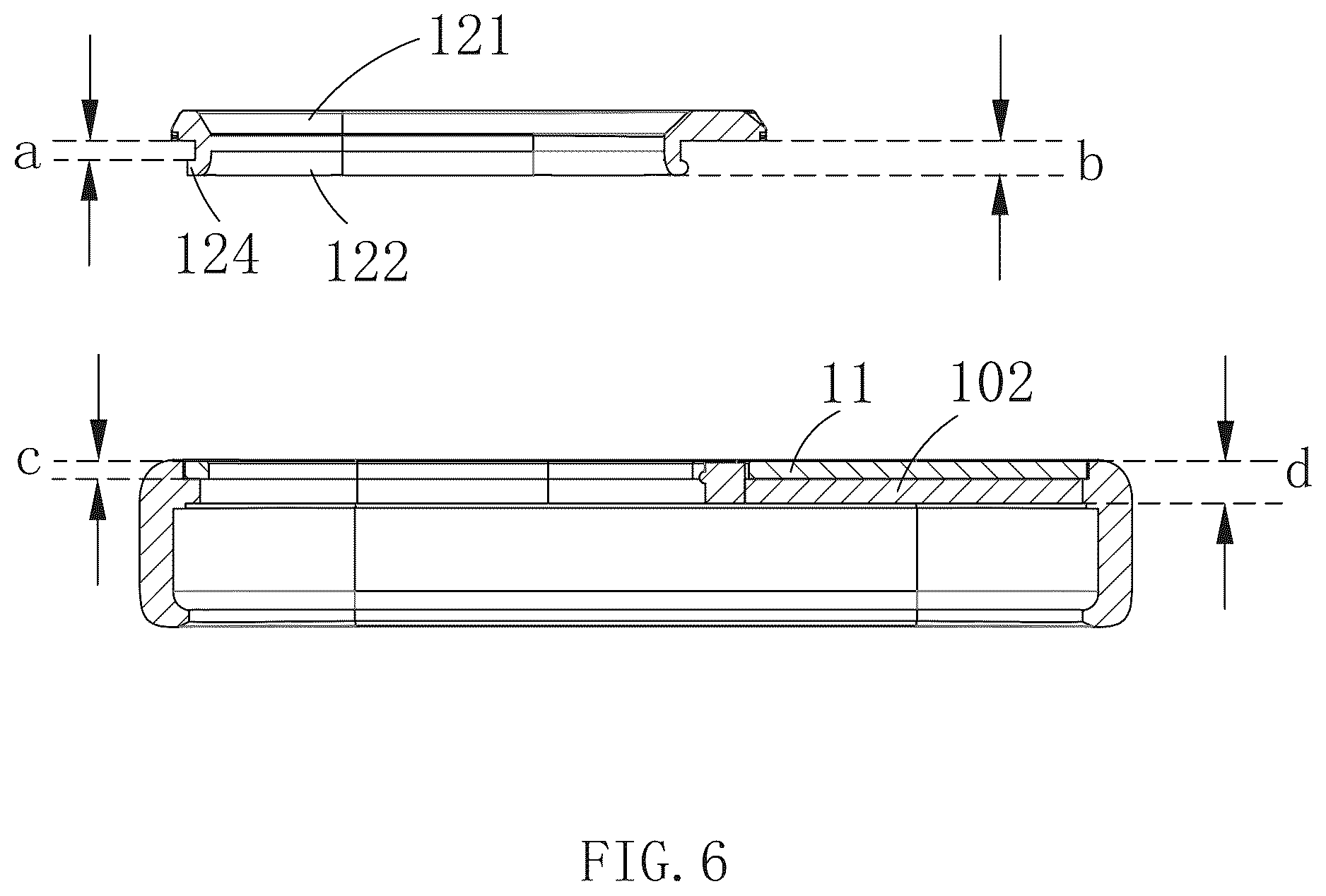 Patent US12348659 Figure 6 – Rear plate and protective case for electronic device