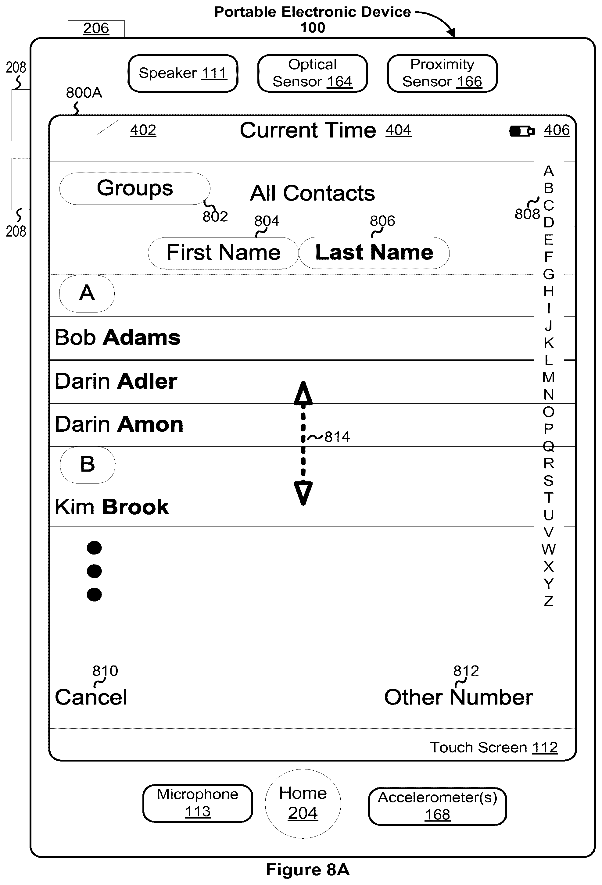 Patent US12348663 Figure 19 – Portable electronic device with conversation management for incoming instant messages