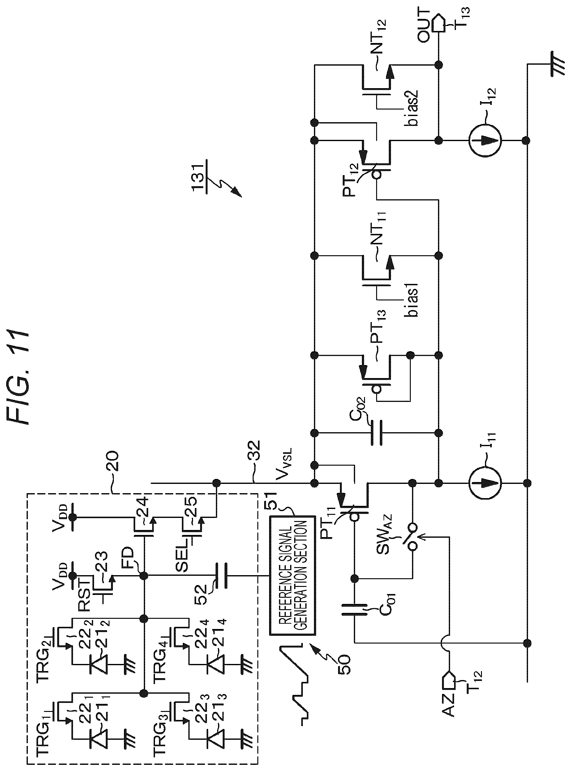Patent US12348682 Figure 11 – Image capturing device and electronic apparatus