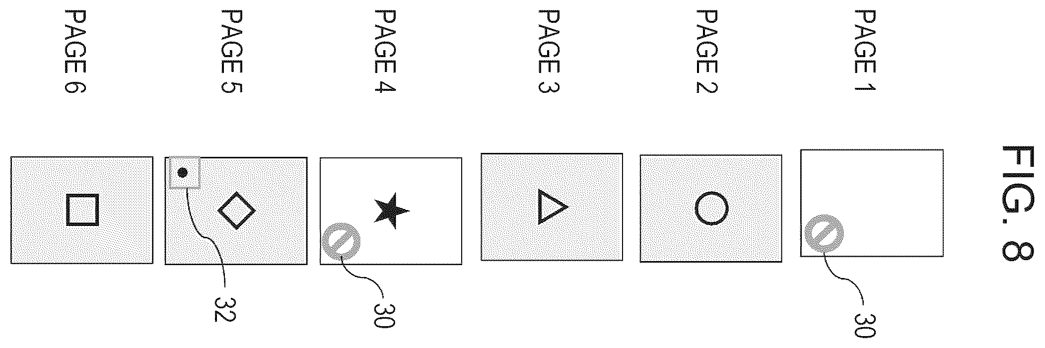 Patent US12348683 Figure 8 – Printed-matter inspection system, computer product, and method for displaying dummy page for scanned image of target