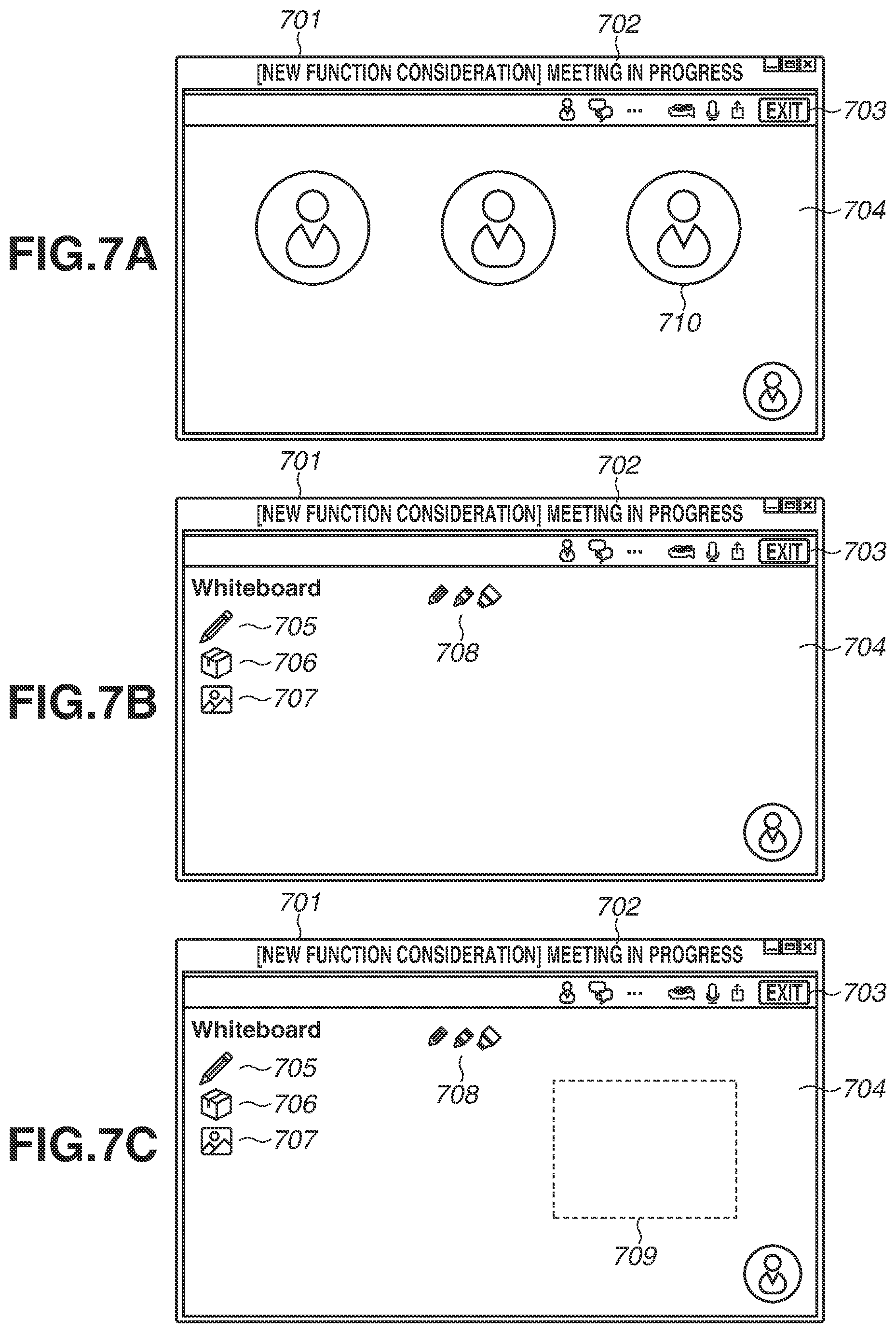 Patent US12348686 Figure 7 – Image processing apparatus and system for meeting management