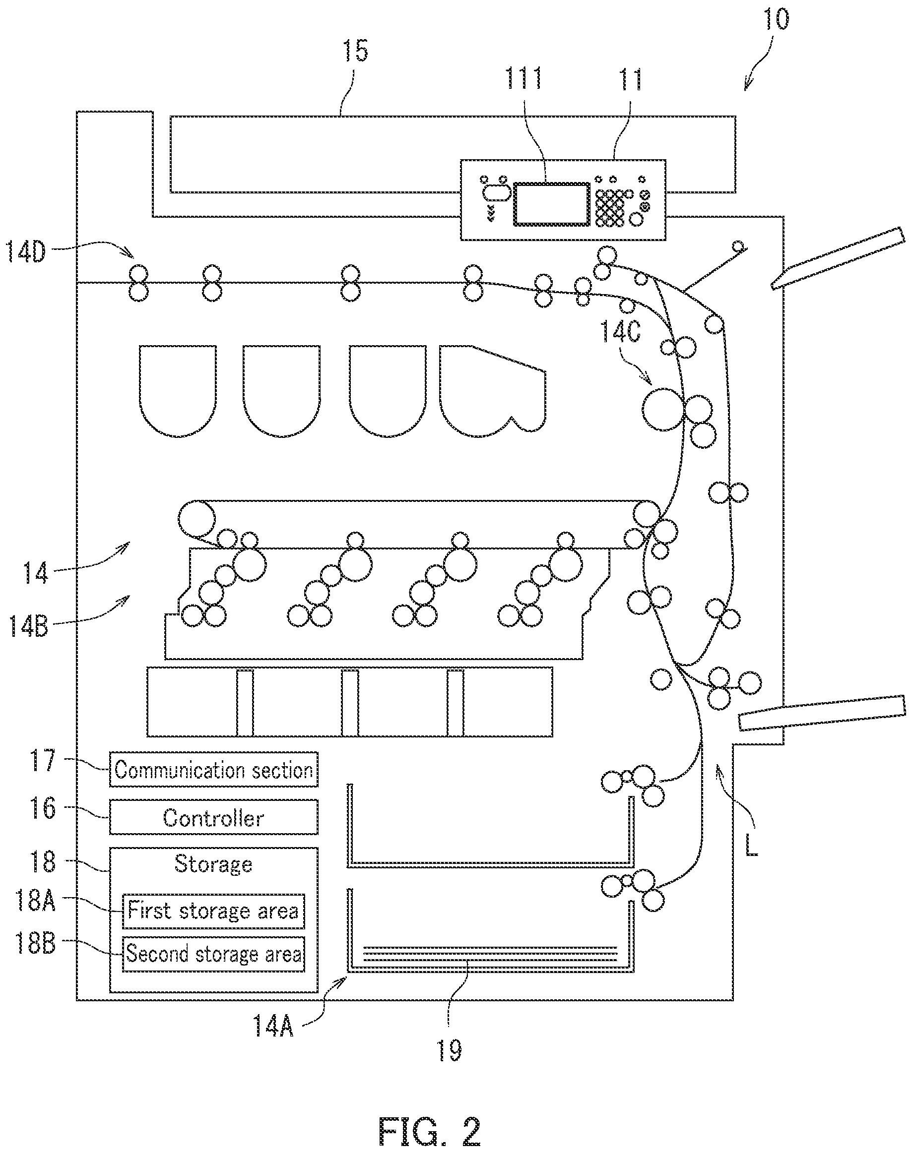 Patent US12348688 Figure 2 – Image forming apparatus