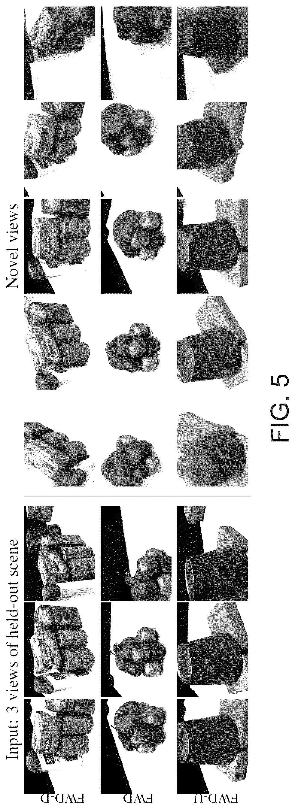 Patent US12348700 Figure 5 – Real-time novel view synthesis with forward warping and depth