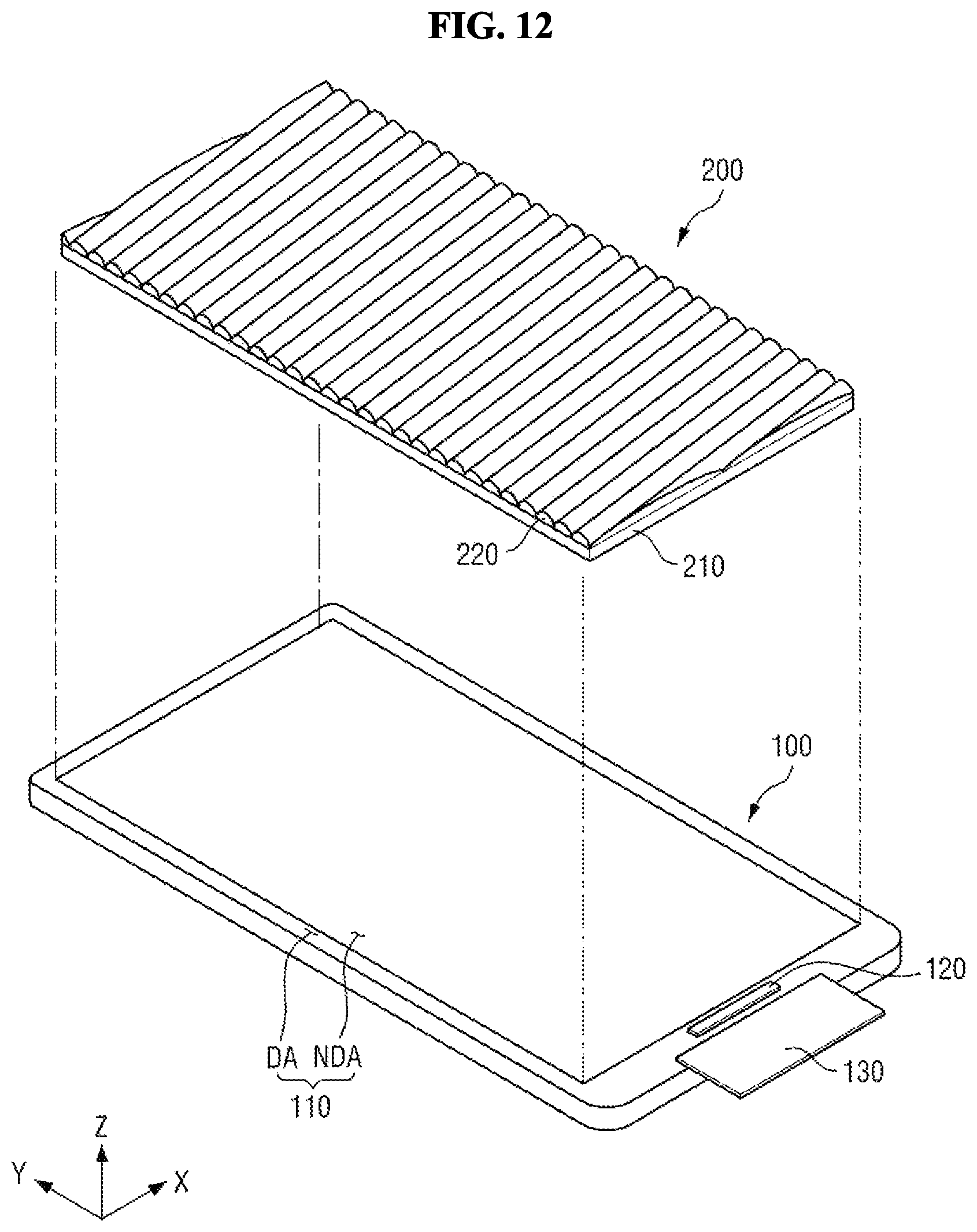 Patent US12348701 Figure 11 – Display device and panel bonding system comprising the same