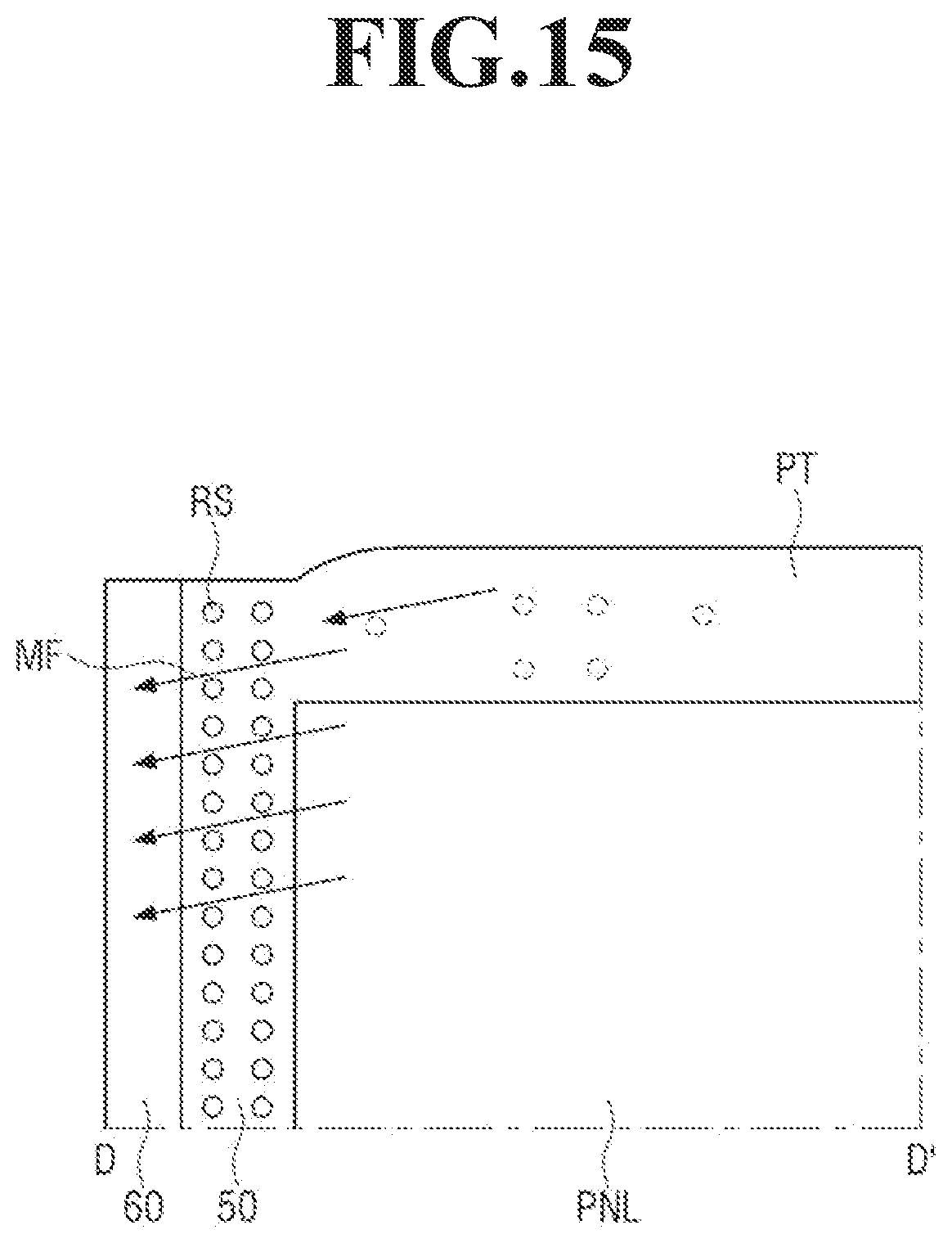 Patent US12348703 Figure 15 – Display device including switchable lens layer and resin for displaying a three-dimensional (3D) image and a two-dimensional (2D) image